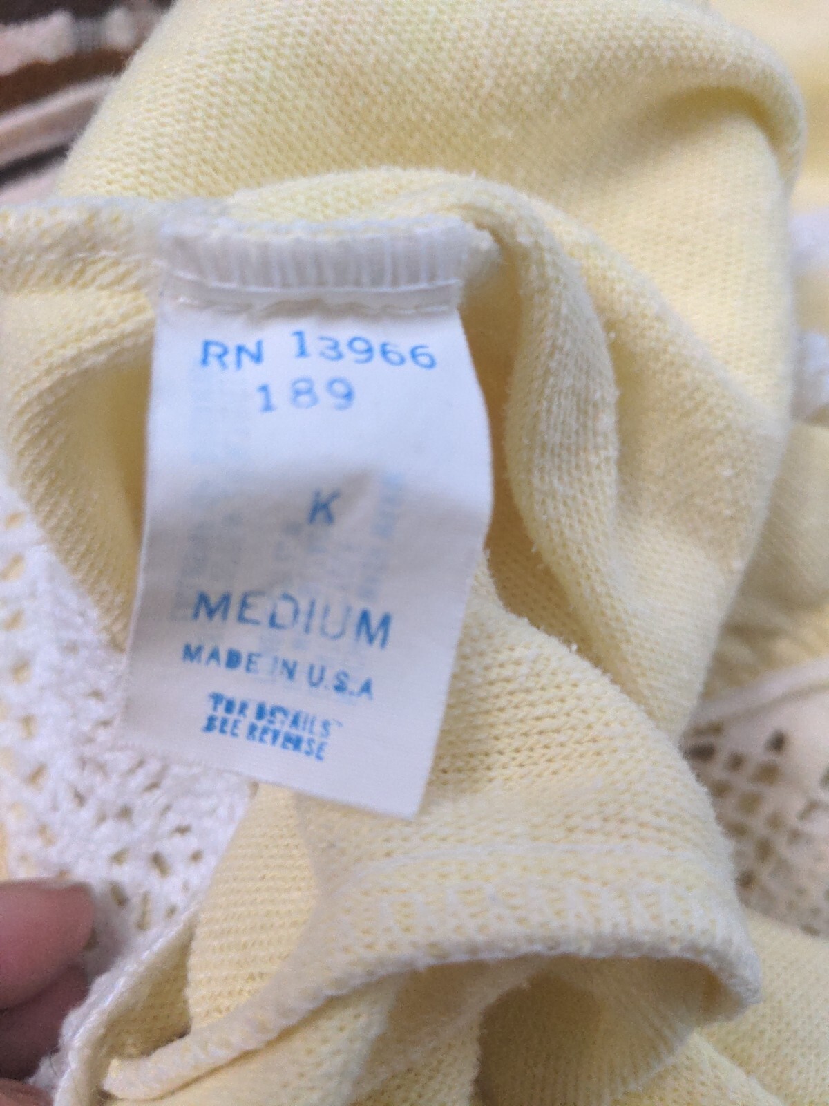 VTG Katz Women’s Terry House Dress/Kaftan/Crochet/Pockets Medium Yellow EUC 70s