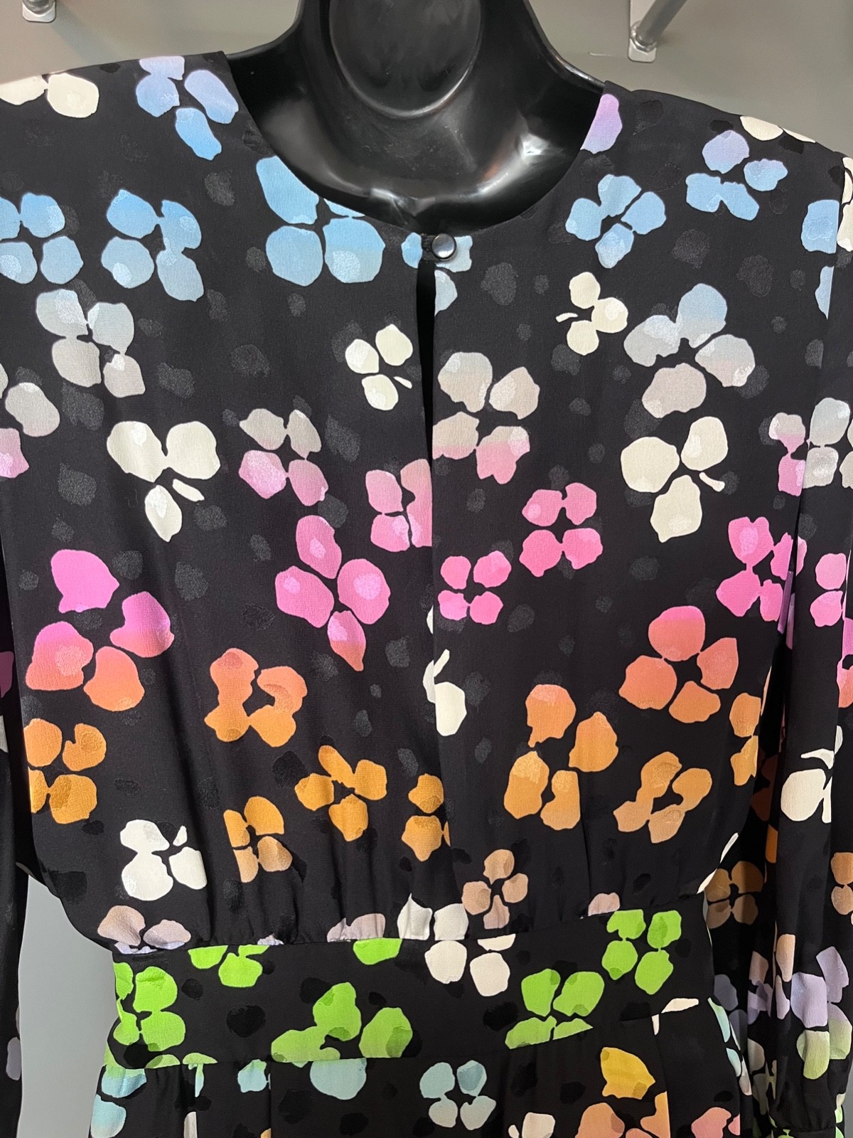 Unique & Versatile Vintage 1980s VALENTINO NIGHT multicolor Silk Dress M