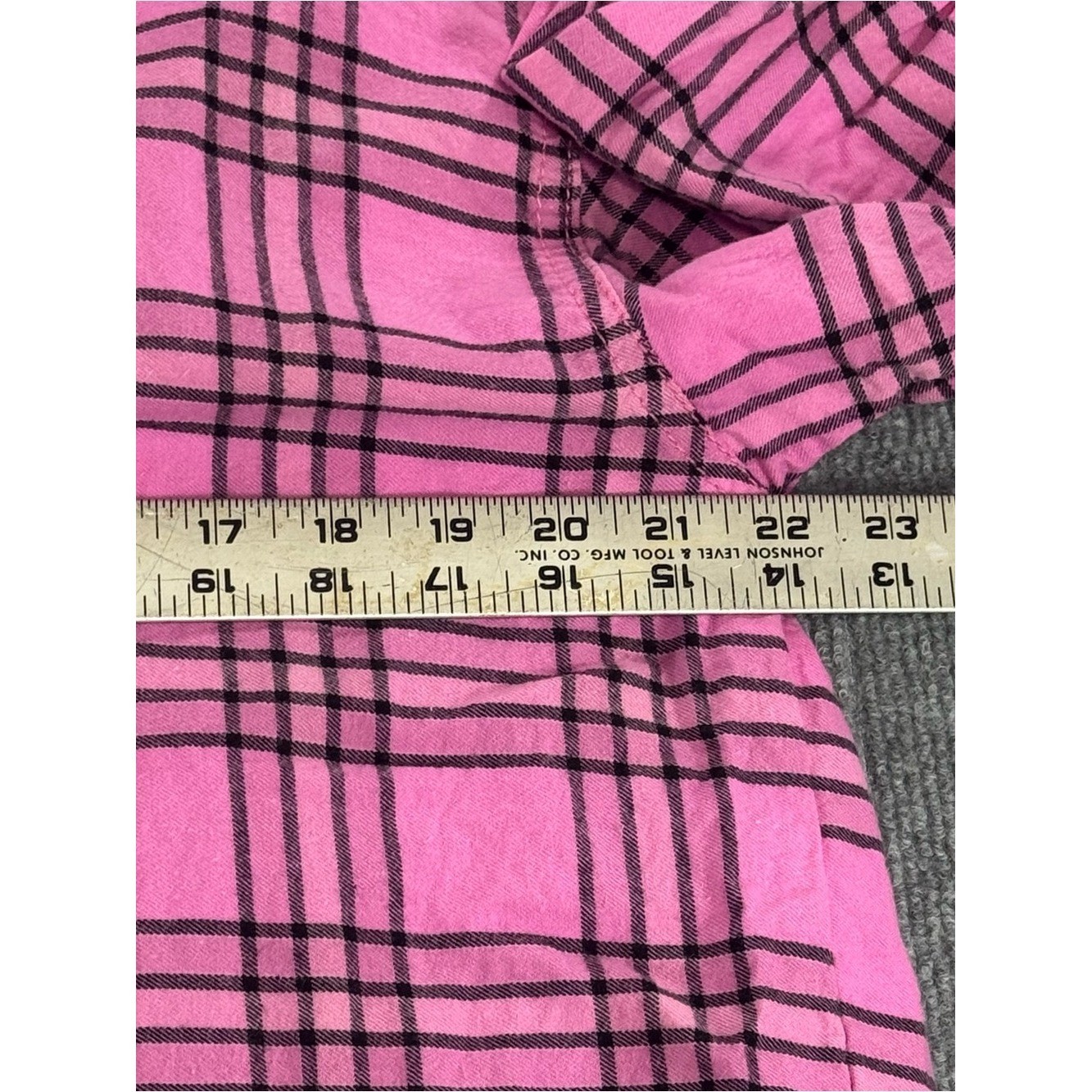 Zara Pink Plaid Flannel Button Down Shirt Oversized 90s Grunge Alt Fashion XS