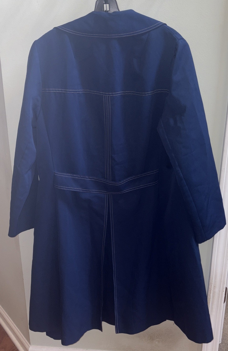 Vintage Outer Banks by Jerold Dark Blue Rain Coat Jacket