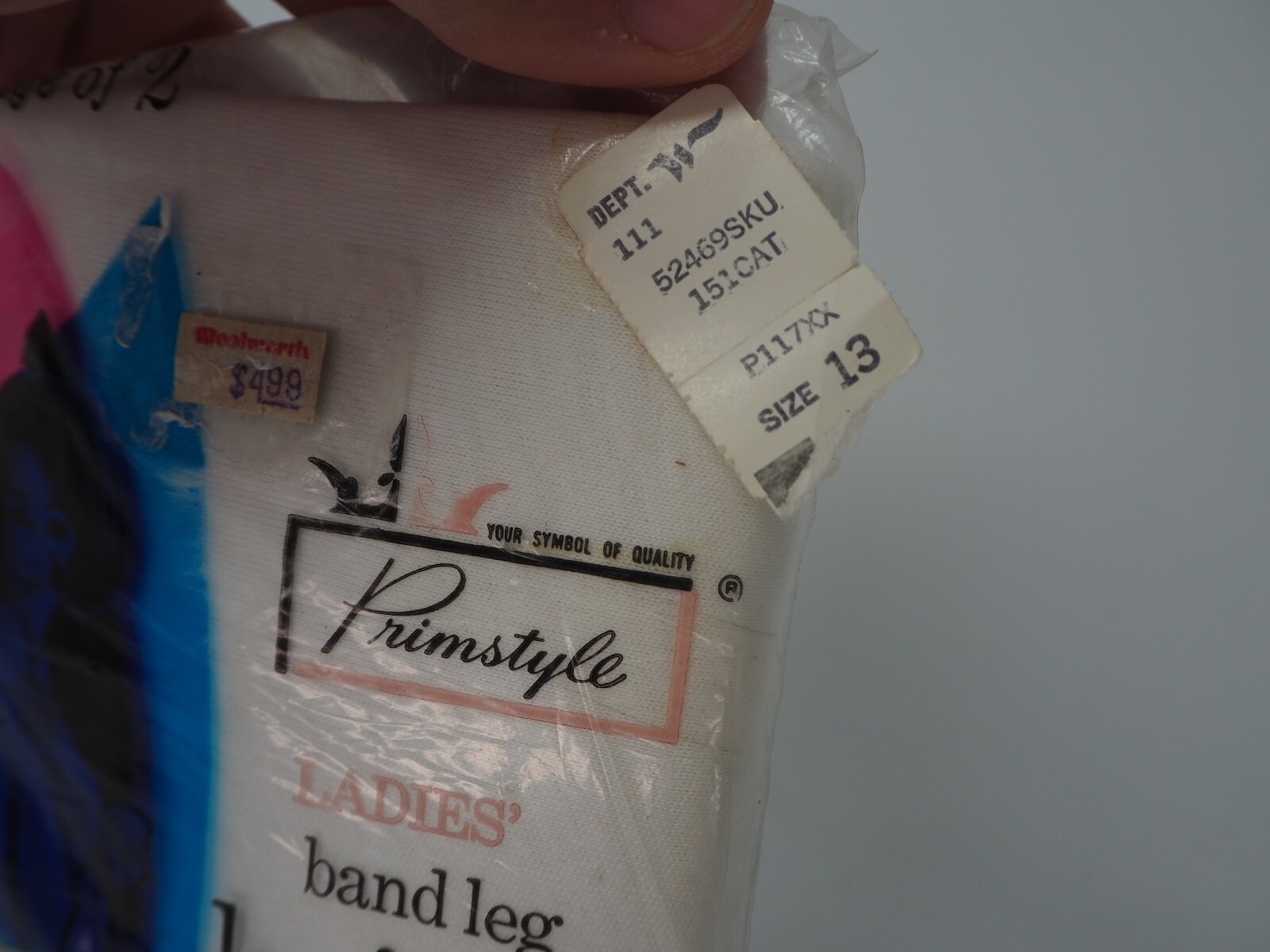 Vintage Woolworth Ladies Briefs Panties Elastic Leg Pkg 2 Size 13 New Granny