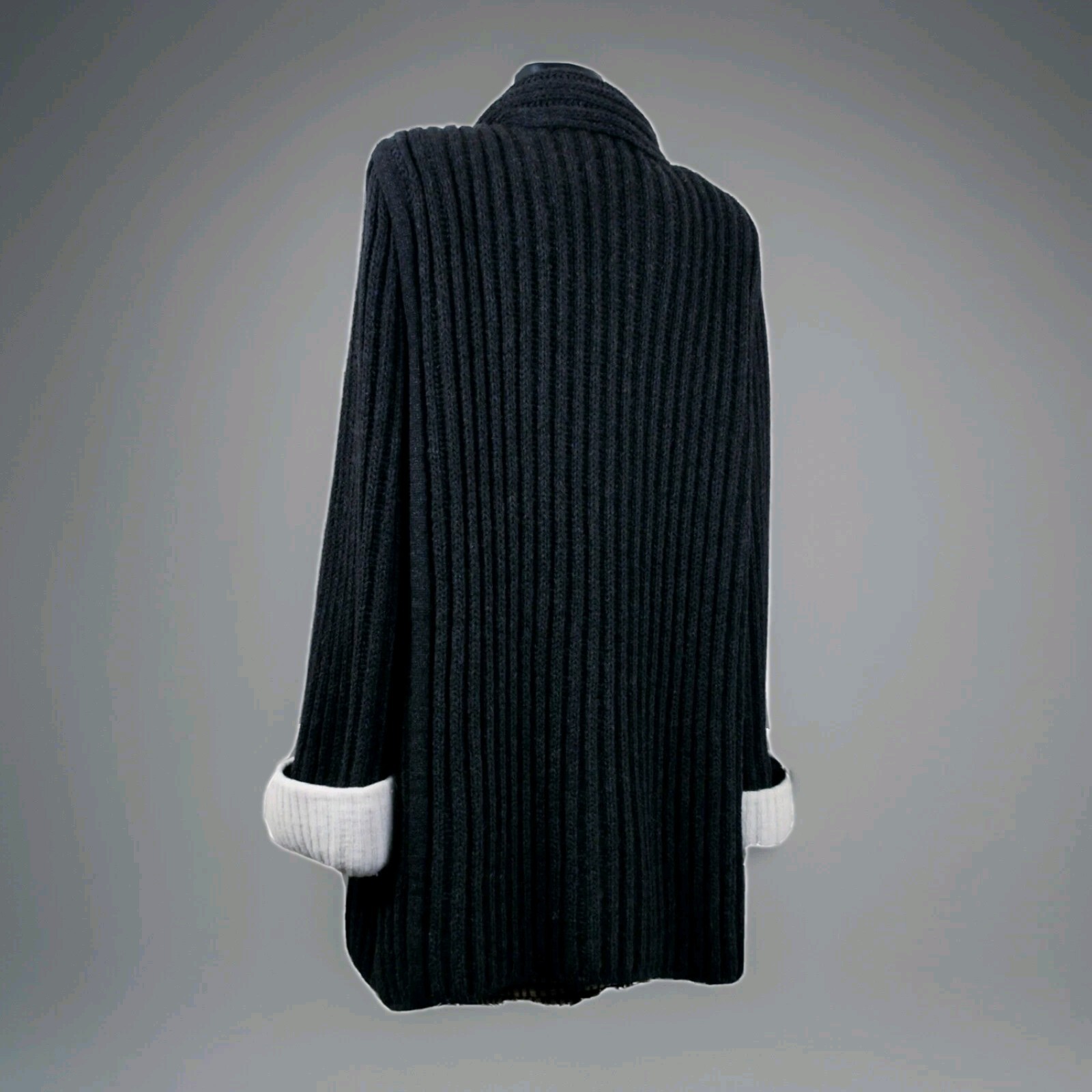 GIORGIO GRATI knit VINTAGE pure70/80 Jacket Paletot wool-angora charcoal sz U
