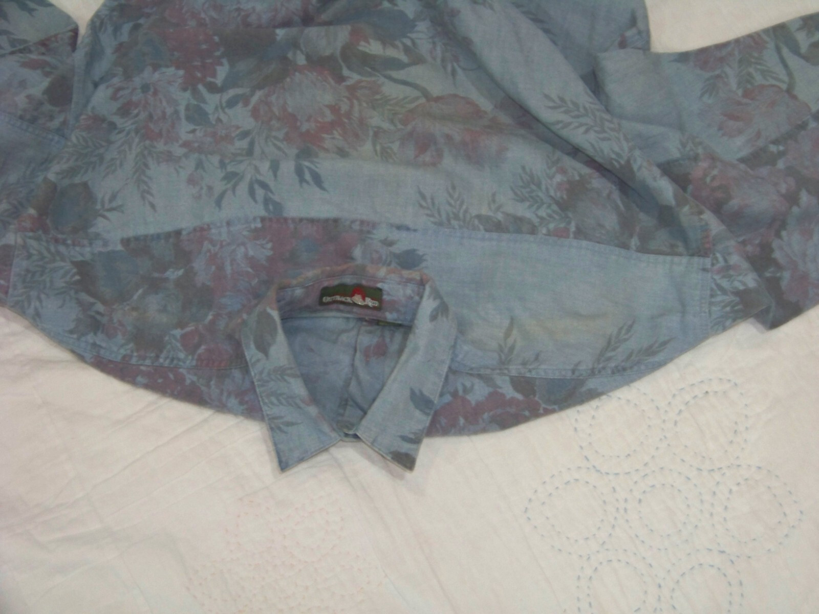 Women’s Vintage Outback Red LS Button Front Shirt – S
