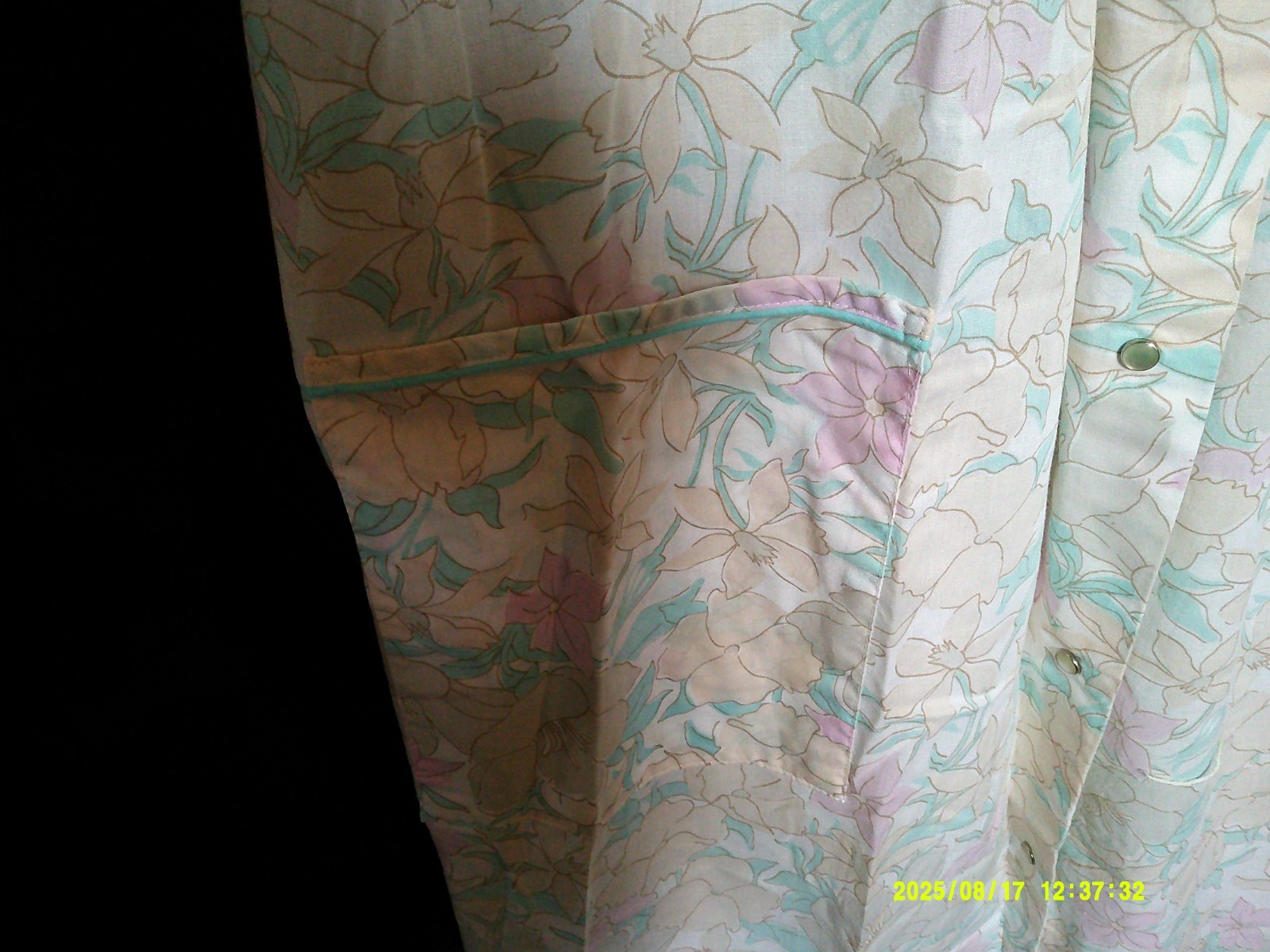 vintage carriage court by sears snap front house dress size 16-18
