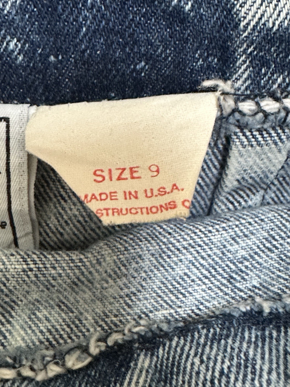 VTG 80s Limited Express GAP Acid Wash Jean Denim Mini Skirt Size 9 Made In USA