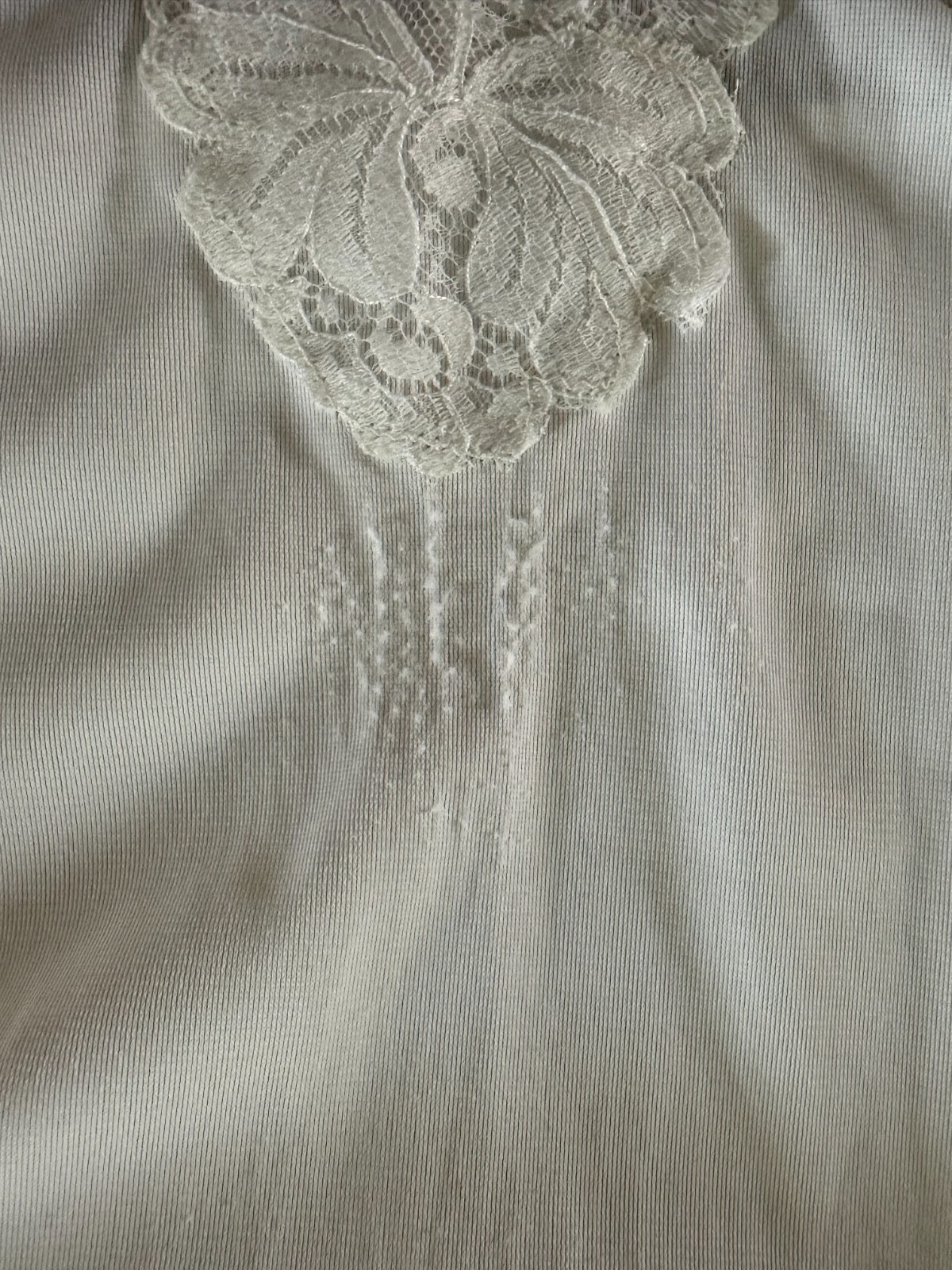Vintage Sears Anti-Cling Antron Nylon Full Slip Silky White Sz 32