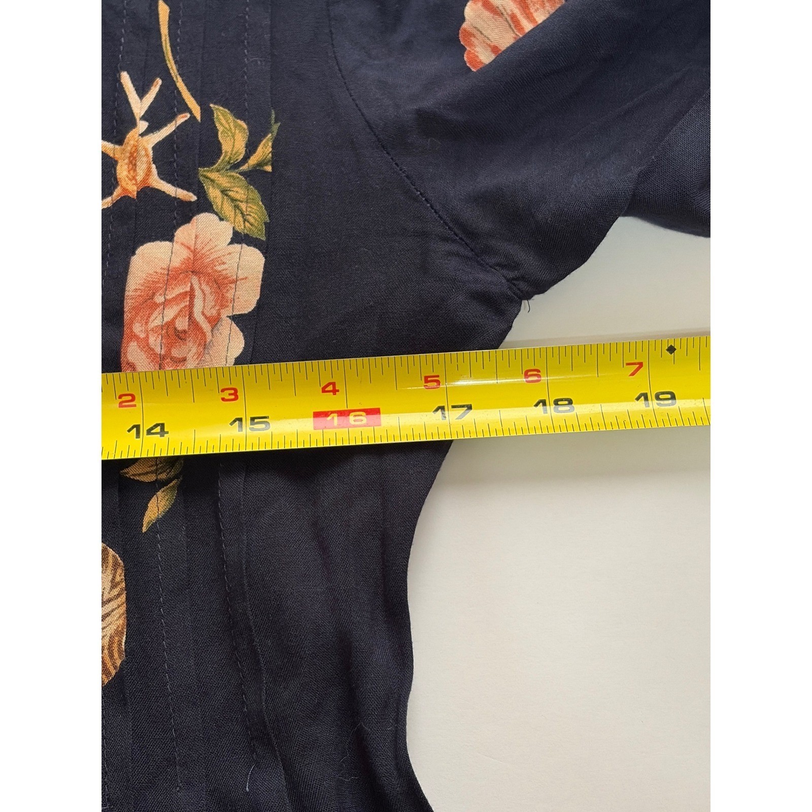 Casual Corner VTG Nautical Seashell Maxi Dress Navy Size 10 Peter Pan Collar