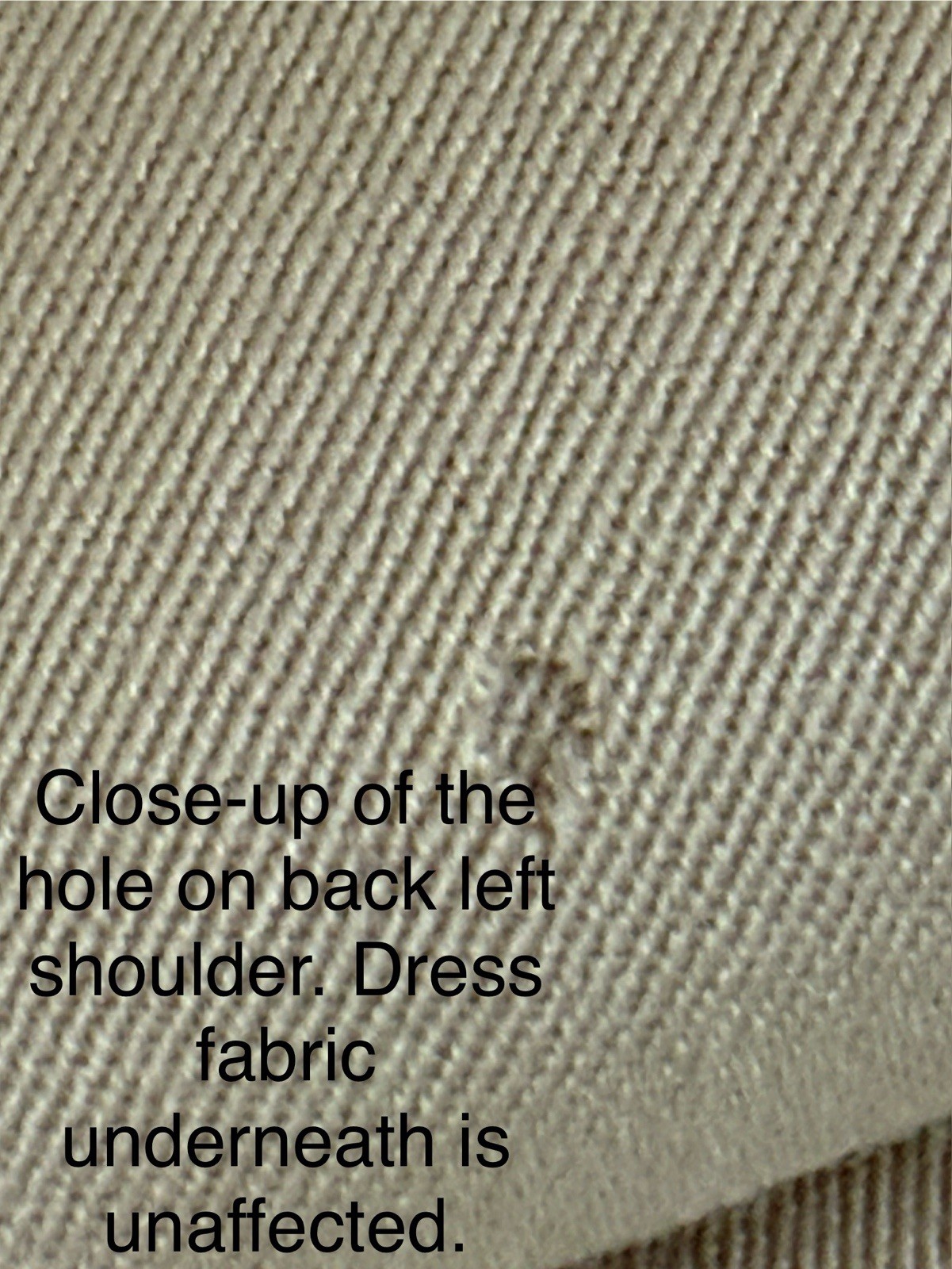 Vintage 1992 Tahari Petite Wool Beige Gabardine Coat dress Sz 8 Fully Lined READ