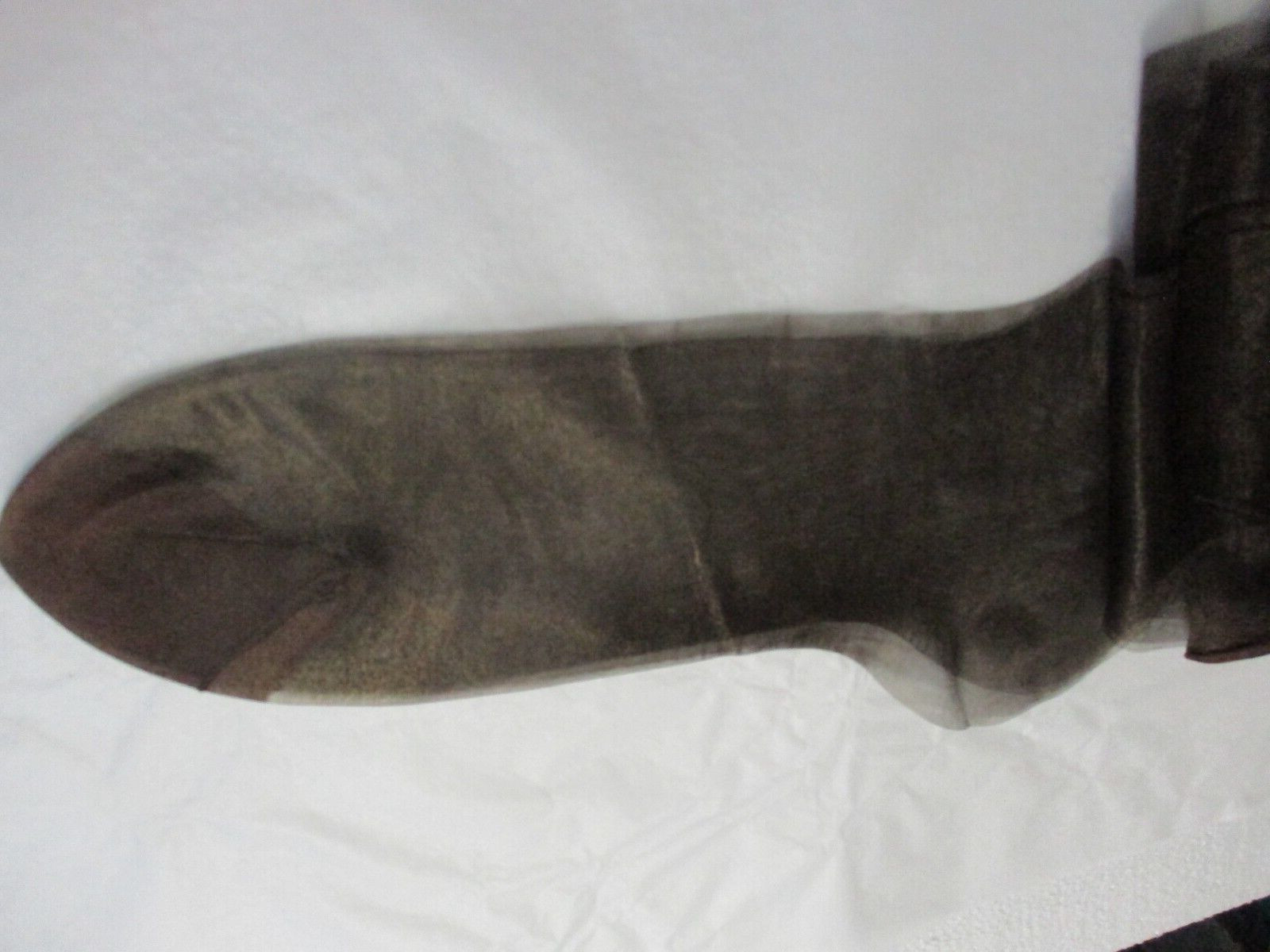 1PR VINTAGE HANES 615 RT SHEER HEEL NYLON STOCKINGS SIZE 11 MED TOWN TAUPE