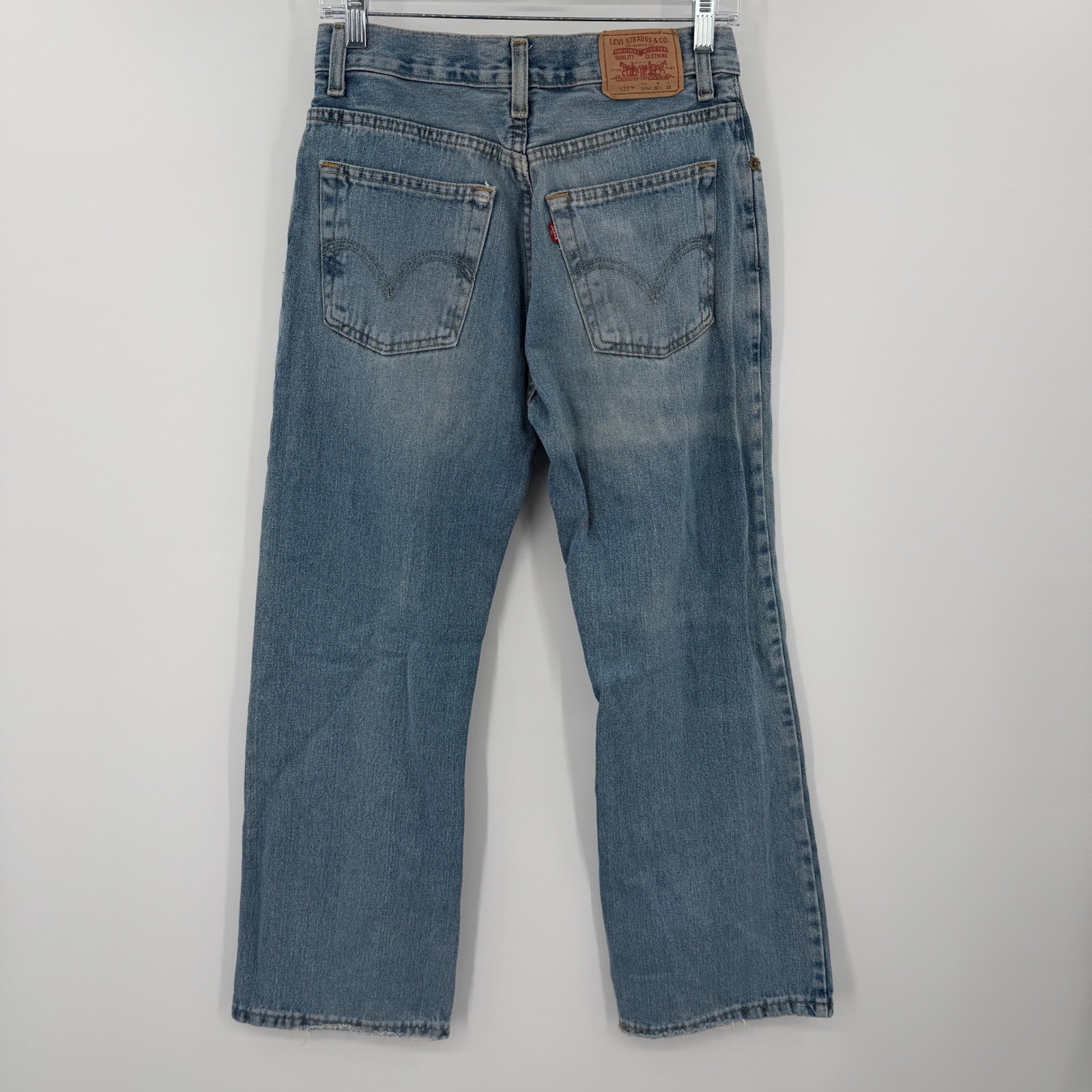 Levis 527 Bootcut Jeans Mens 28×28 Medium Wash Blue Denim Vintage 16 Regular