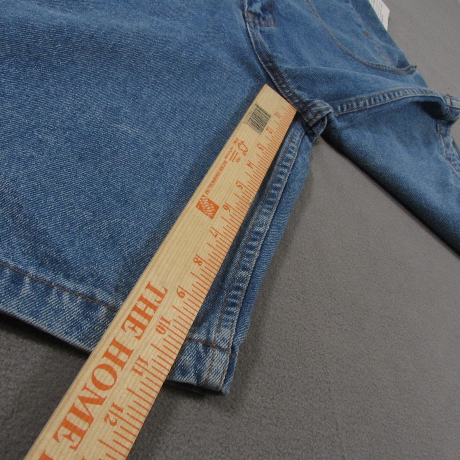 Vintage Corniche Denim Shorts Womens 32 Cargo Blue High Waist Deadstock