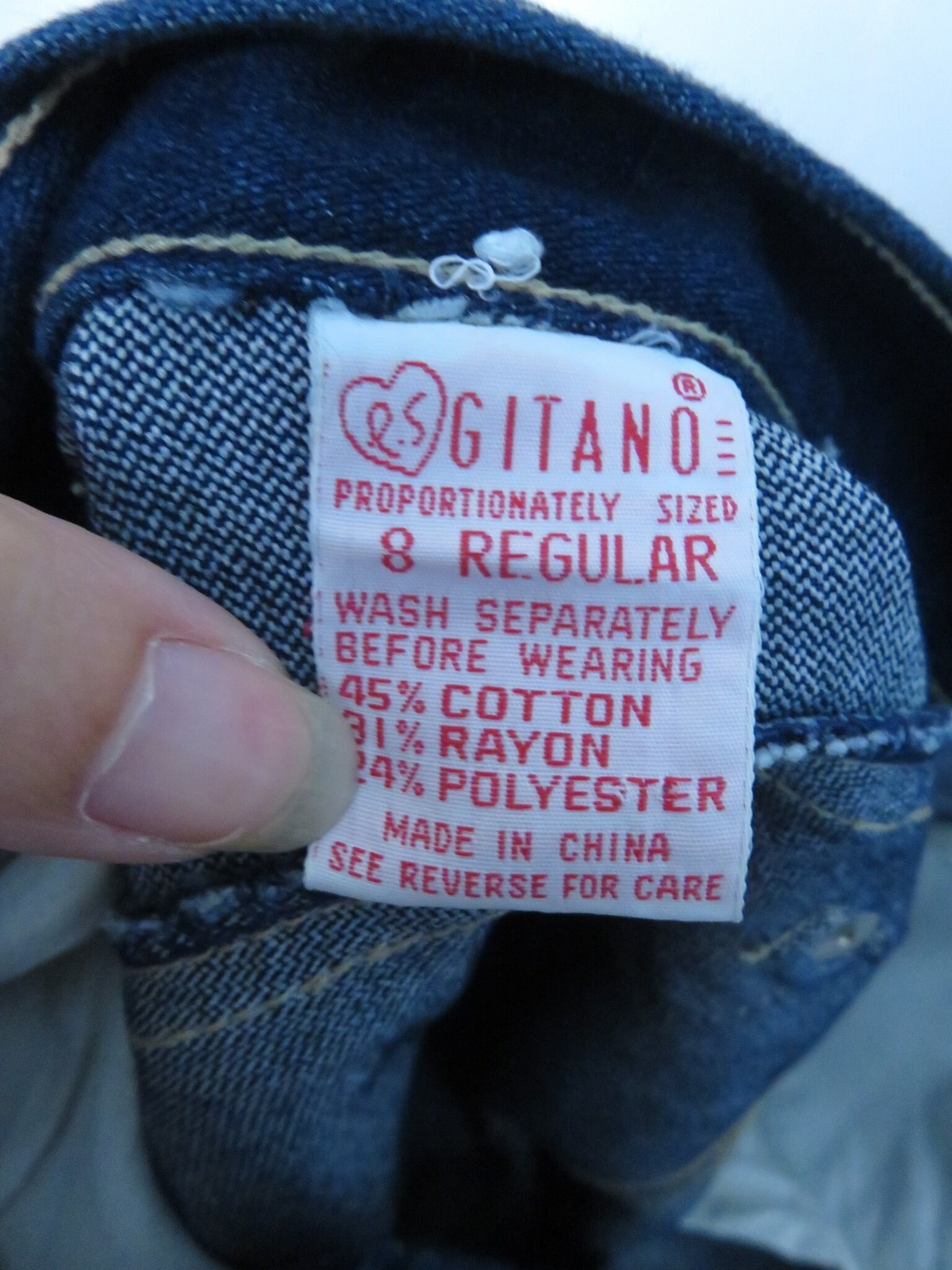 Vintage 80s PS Gitano High Waist Skinny Jeans Size 25 x 27