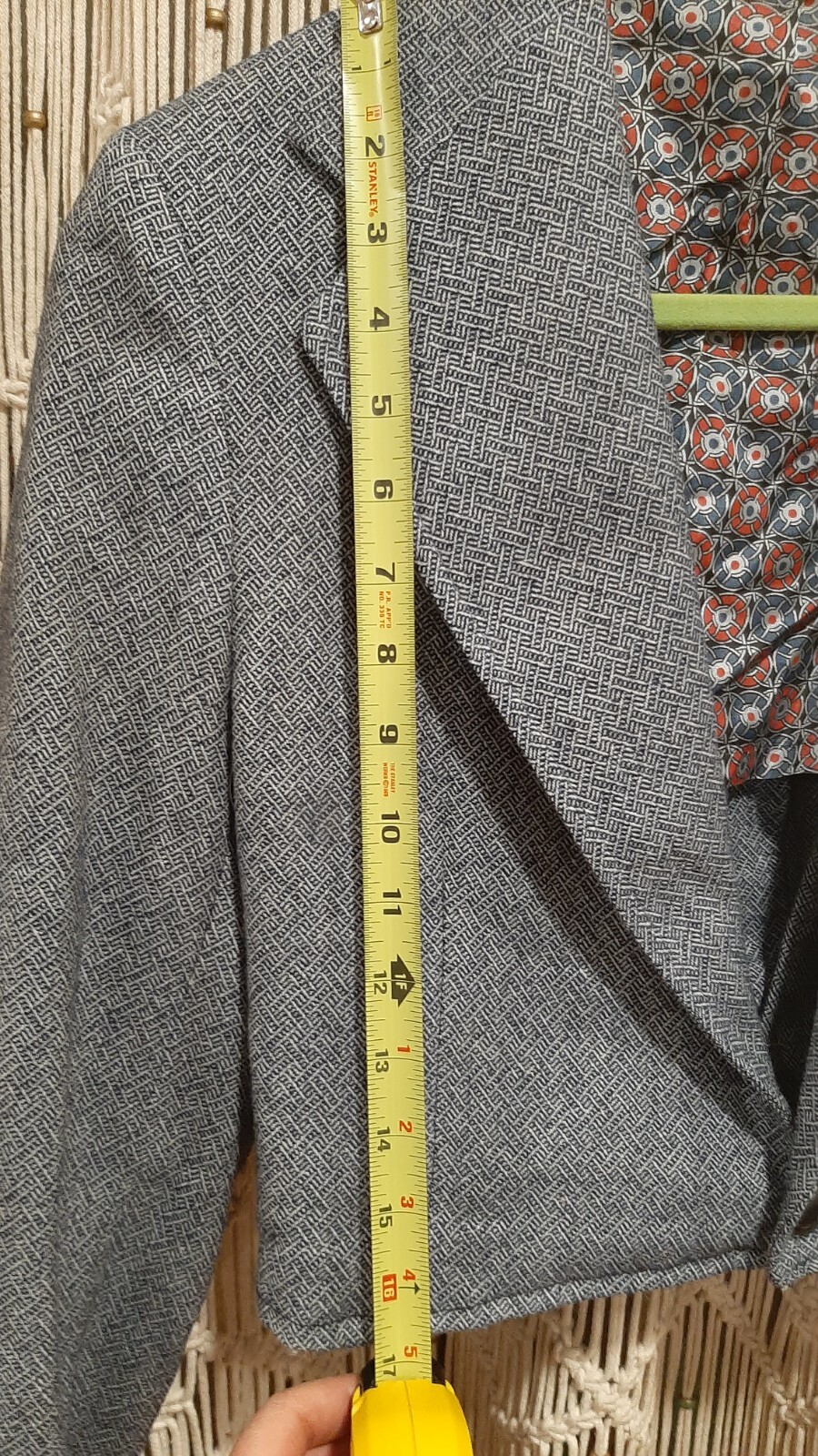 Vintage Tweed Cropped Blazer Bolero Altered Penneys Towncraft Jacket Sz 6-8