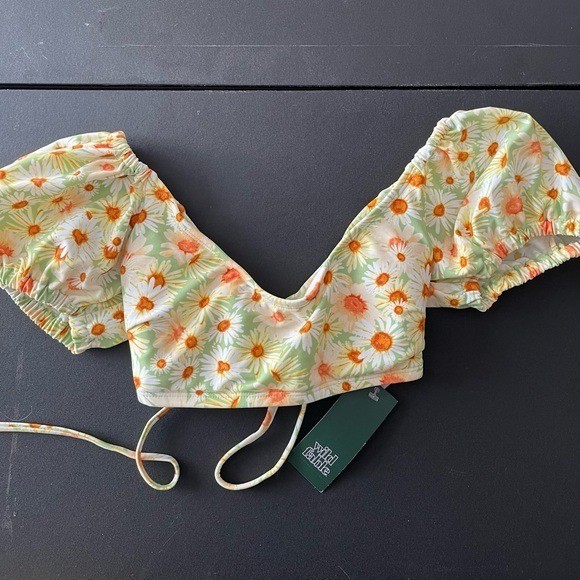 NWT Wild Fable Daisy Print Two Piece Bikini size XS