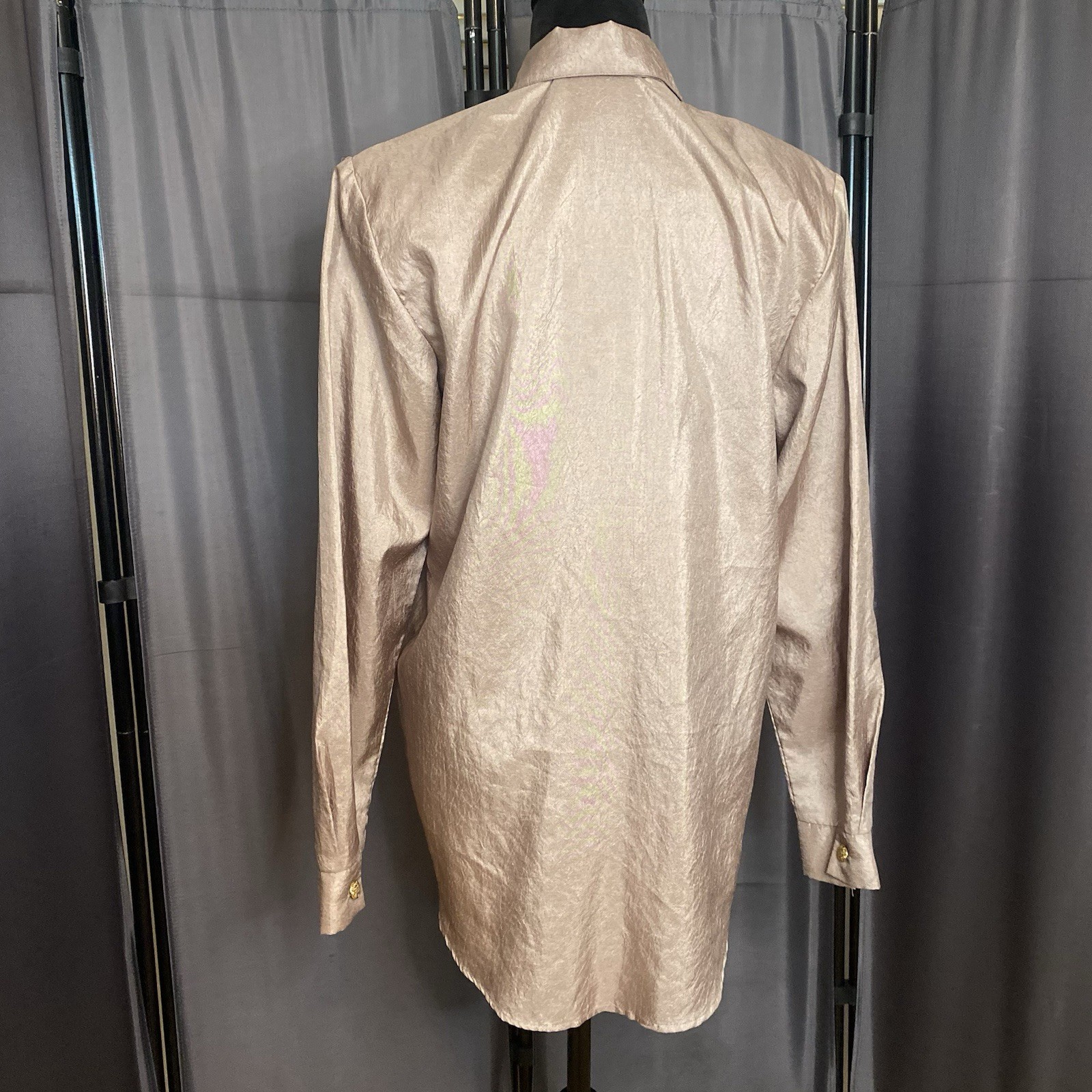 VTG Retro Teddi Women’s Button Up Blouse Sz M Western Coastal Cowgirl Rodeo 90s