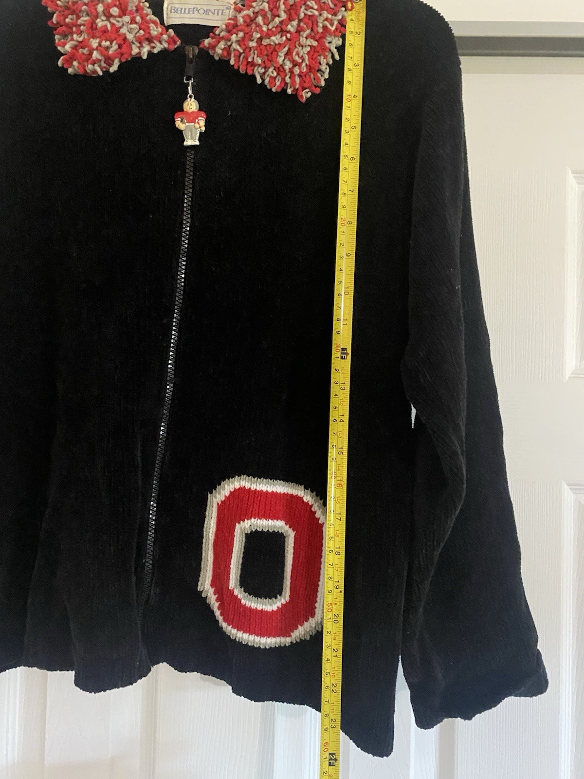 VINTAGE Women’s BellePointe Ohio State University Zip Sweater Chic Fall Football