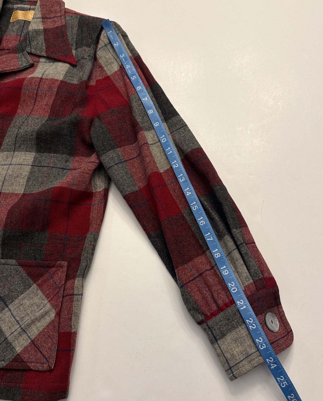 VTG 70’s Pendleton Shirt Jacket Wool Shacket Field Tartan Plaid Women’s M/L