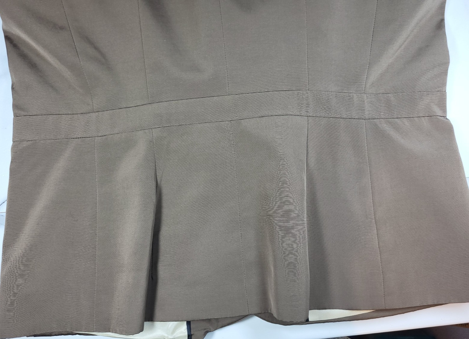 VTG Banana Republic Brown/Olive Double Breasted Fitted Vest Size 12 Academia
