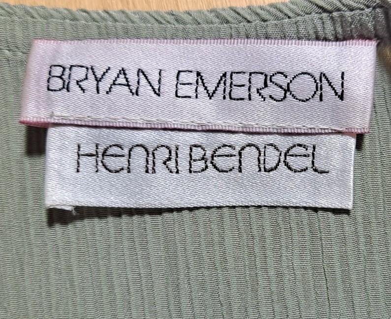 Vtg 80s Bryan Emerson for Henri Bendel Sage Maxi Shift Dress Ecru Lace Trim OS L