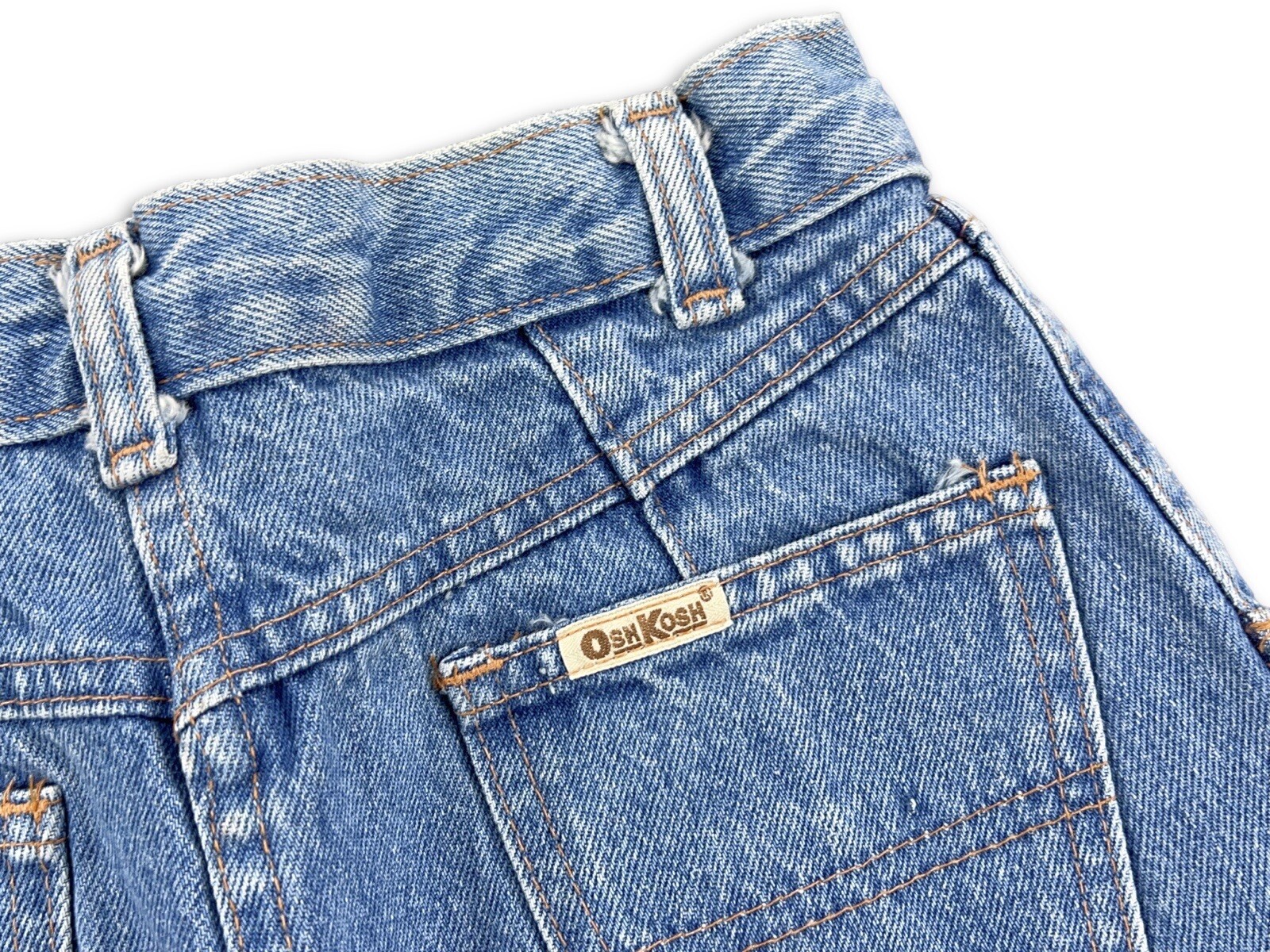 vintage oshkosh high waisted jeans pleated 90s 24×26