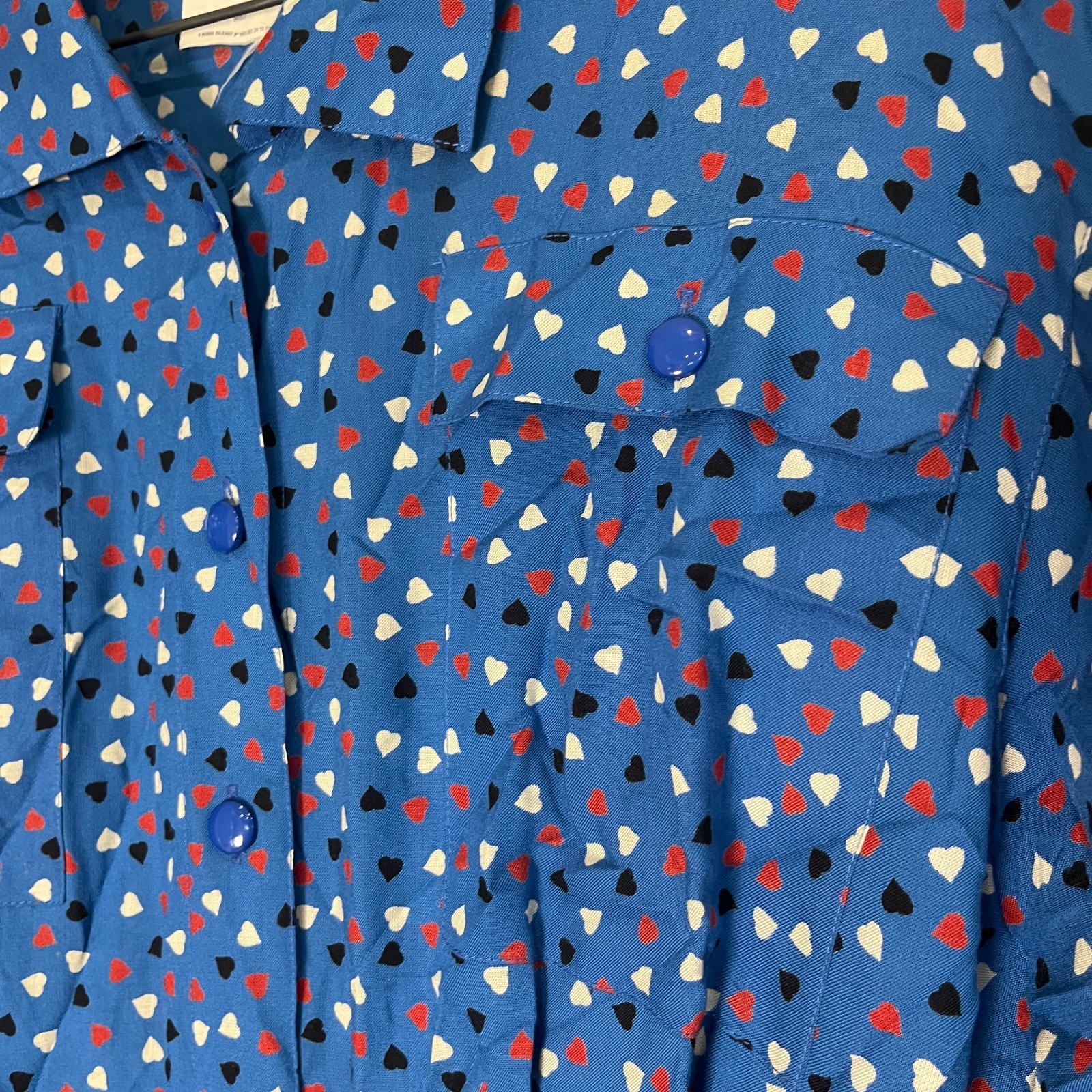 Vintage Guy Laroche 80’s Dress hearts pockets pleated Size 38 us medium