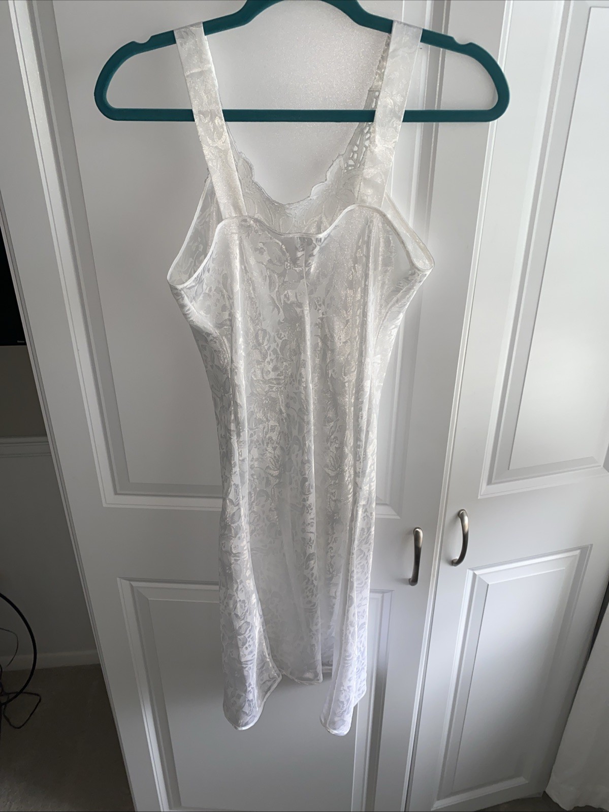 Erika Taylor Vintage Lingerie Nightgown White Small USA Made