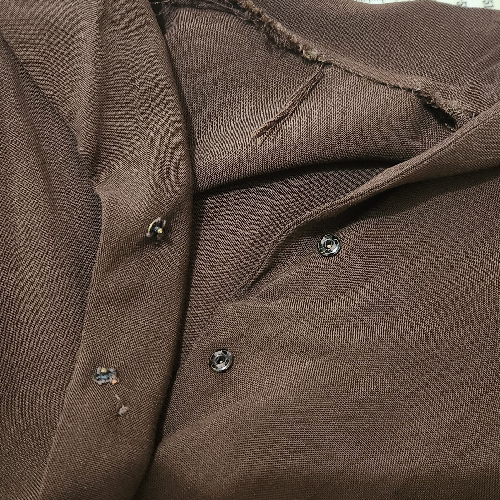 Original 40s Brown Dress M Hollywood Glamour WWII Pinup Land Girl Swing Dance