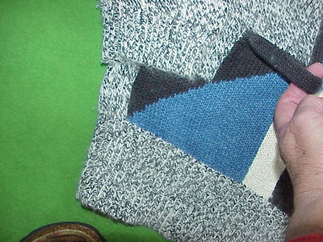 VTG 80s L’EAU VIVE Sweater 3D Work of Abstract Art Ramie Angora Blend sz S/Small