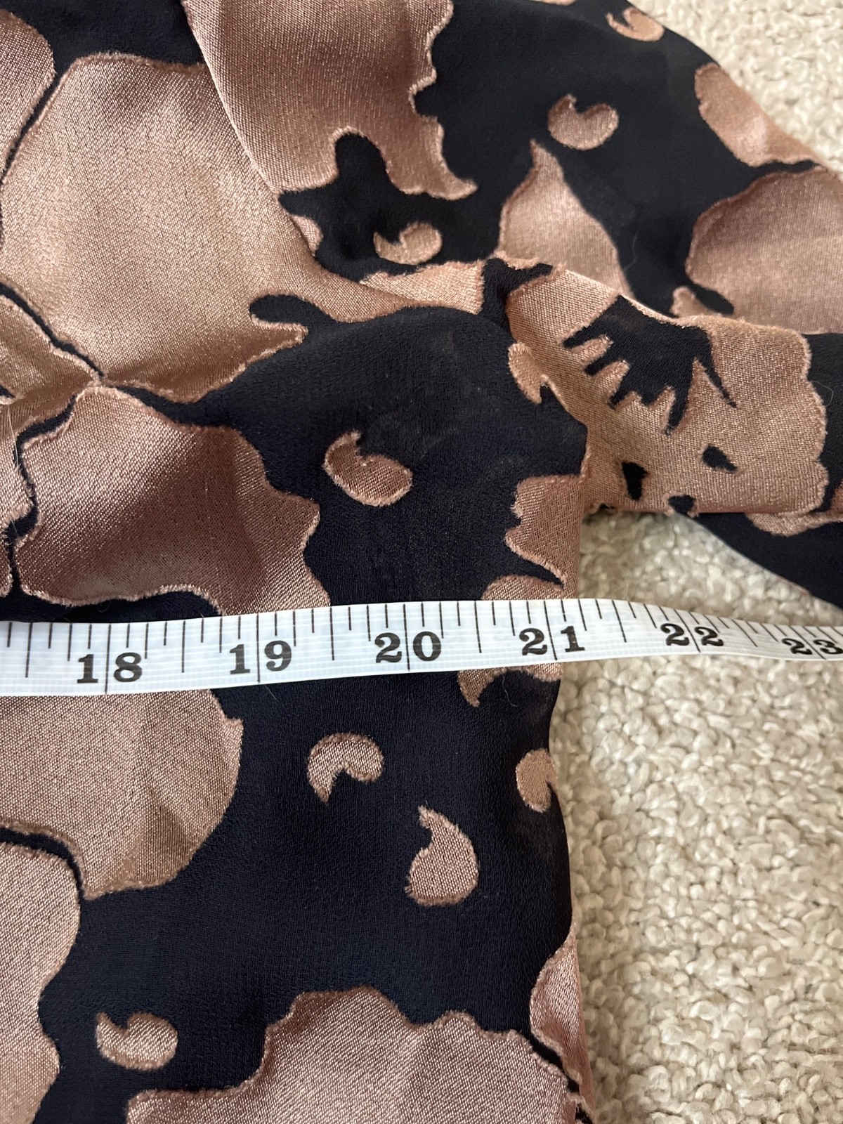Vintage Dress by Lady Carol of New York size 16 Bronze Floral