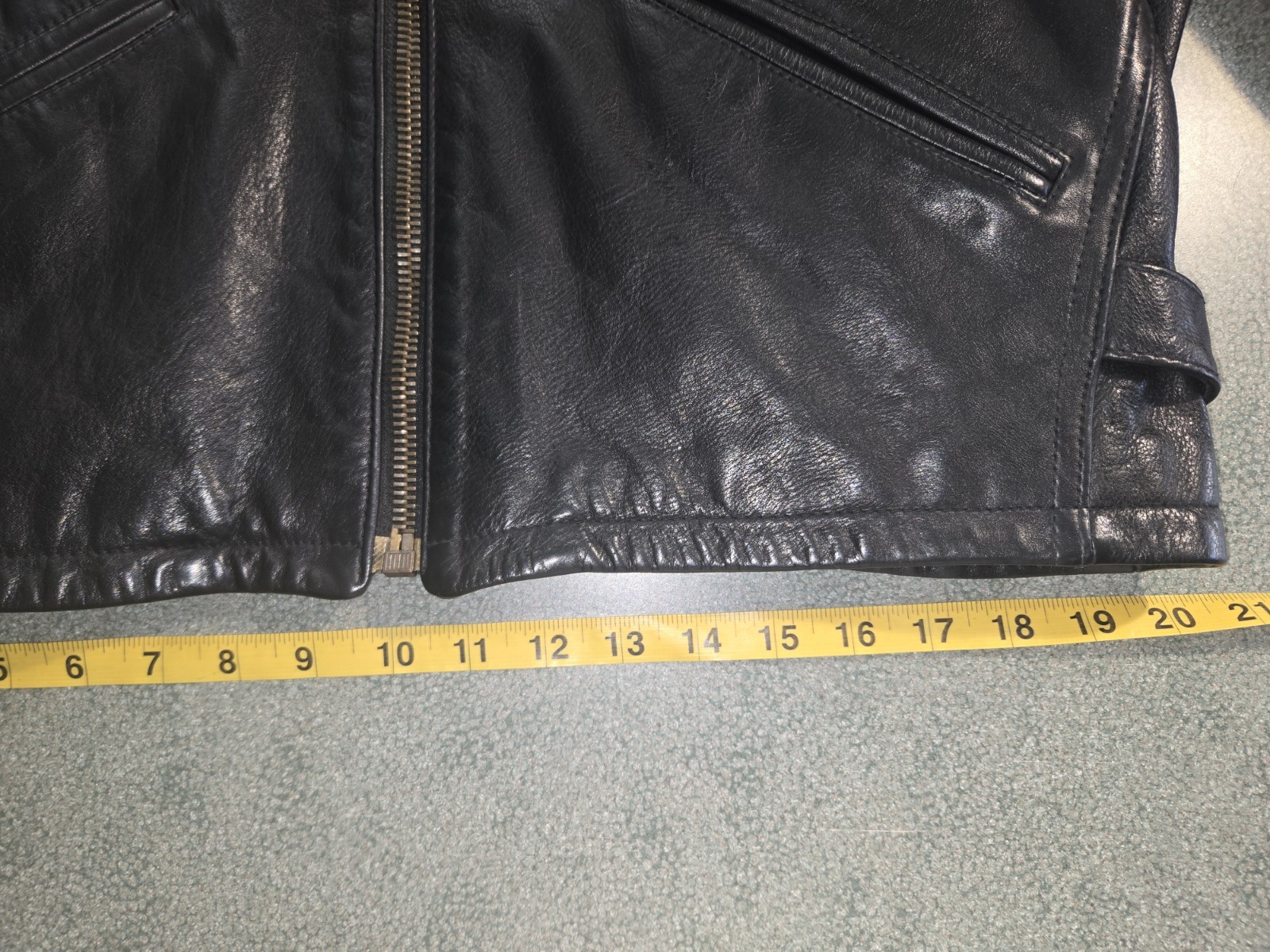 Vera Pelle Italy Leather Car Jacket Size Eur 54