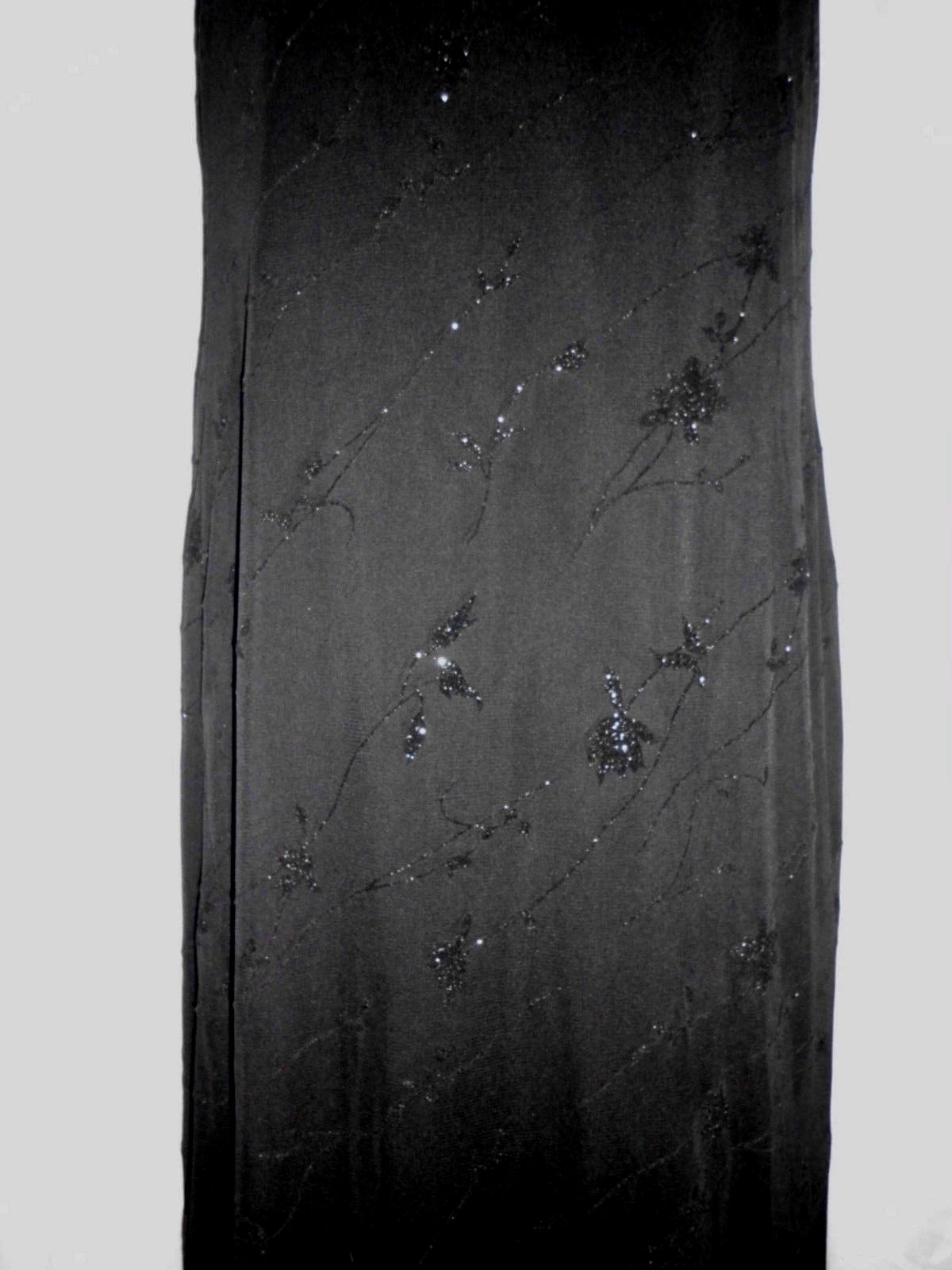 Vintage City Triangles Formal Maxi Dress Size M Black Sparkle Lined Polyester