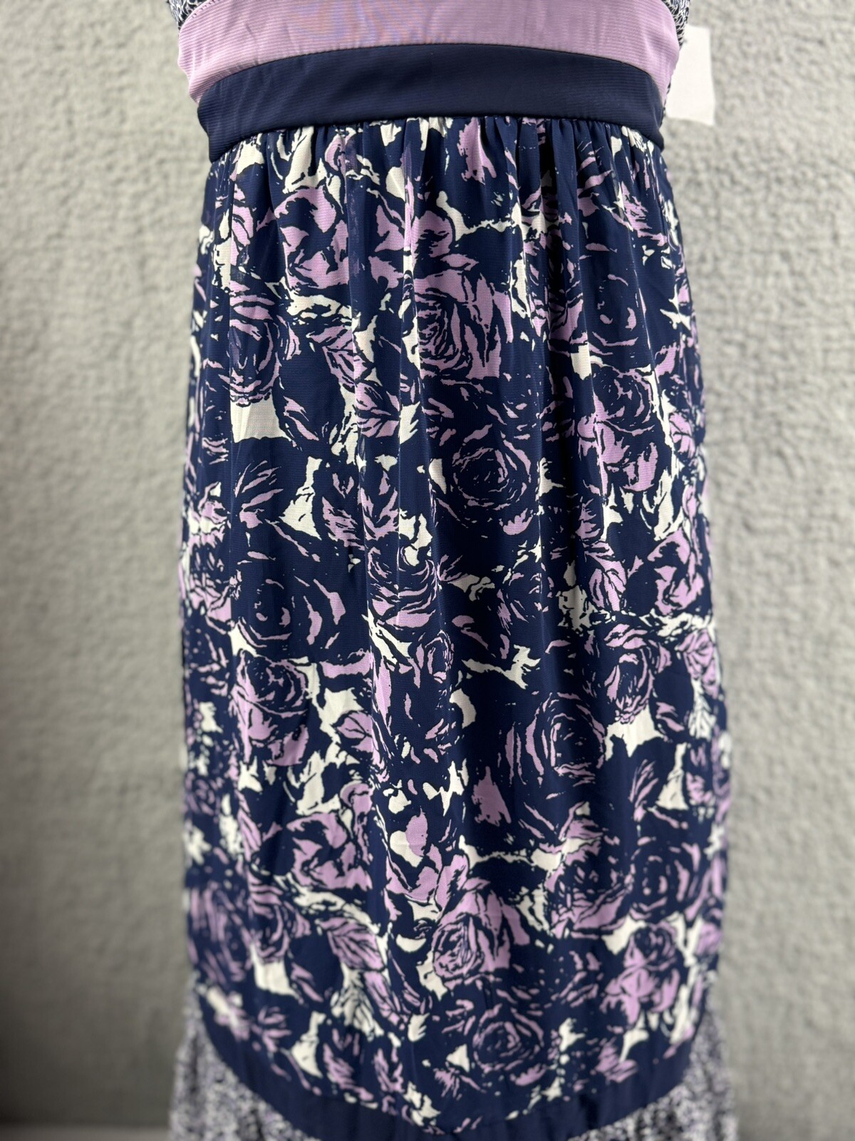 Charlotte Russe Maxi Dress Boho Hippie Floral Halter Tie Back Y2K 90’s S NWT VTG