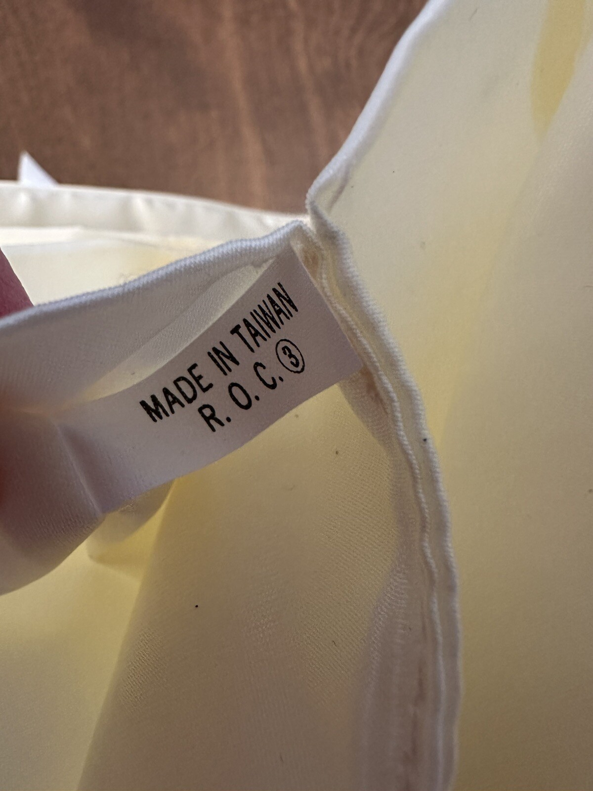 Hanes Silk Reflections Lingerie Bag White Satin Vintage