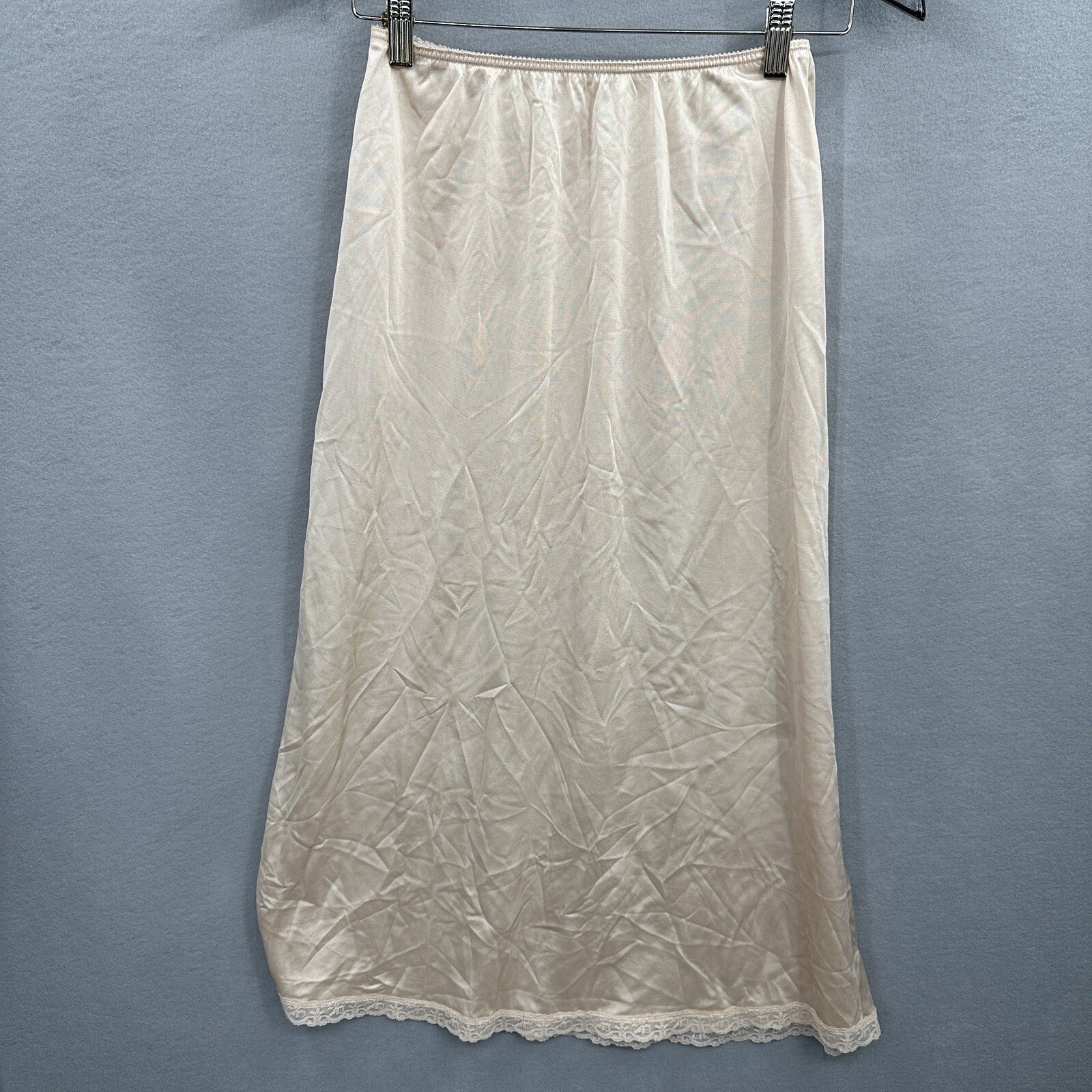 Warners Long Slip Perfect Measure Womens Medium Pink 55300 Antron Sissy Vintage