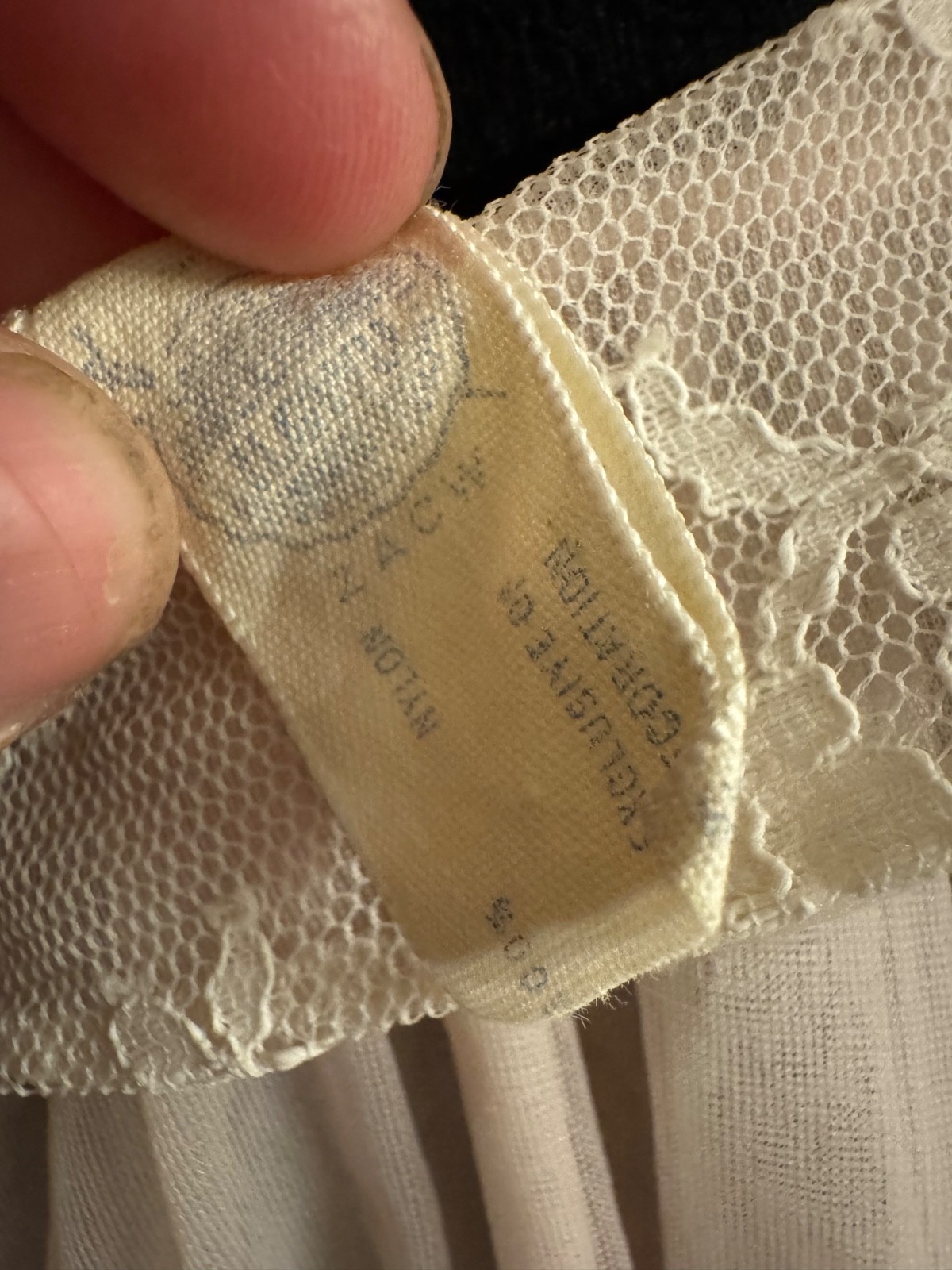 Vintage 1950’s Leonora Size 34 Pink Double Chiffon Lace Trim Peignoir Sheer Robe
