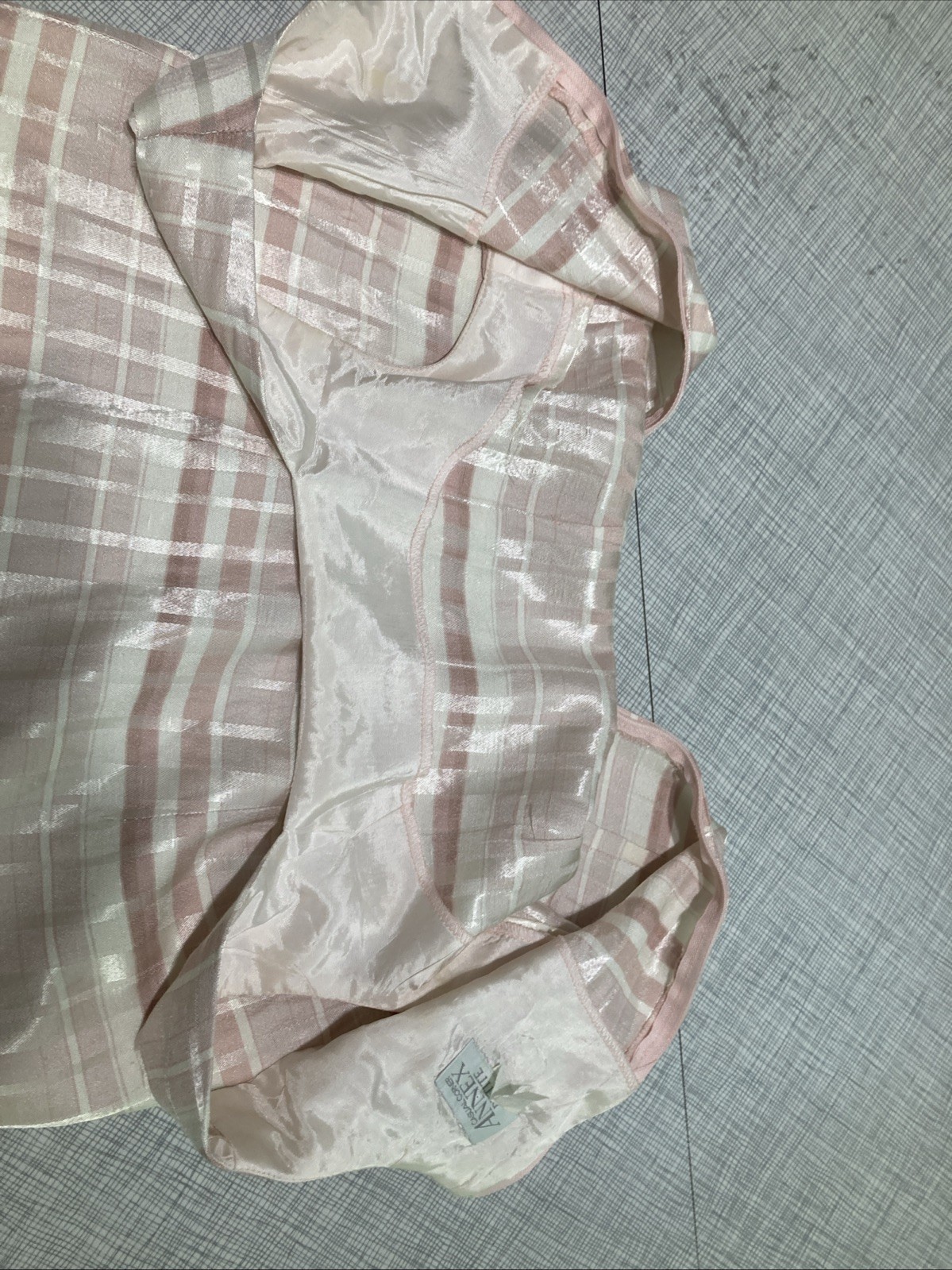 Vtg 90s Does 60s Casual Corner Annex Plaid Shift Dress Petite 8P Pink Mod Retro