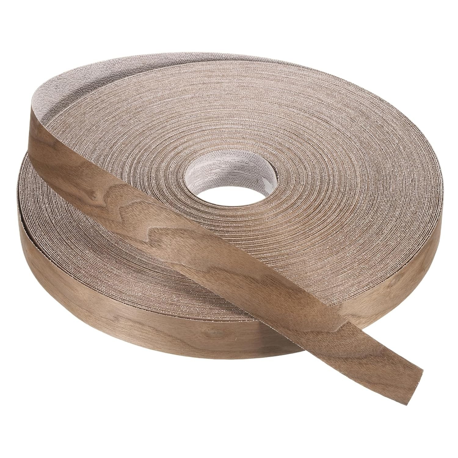 PATIKIL Walnut Edge Banding 1.5in x 250ft Wood Veneer Tape Pre-glued Flexible Pl