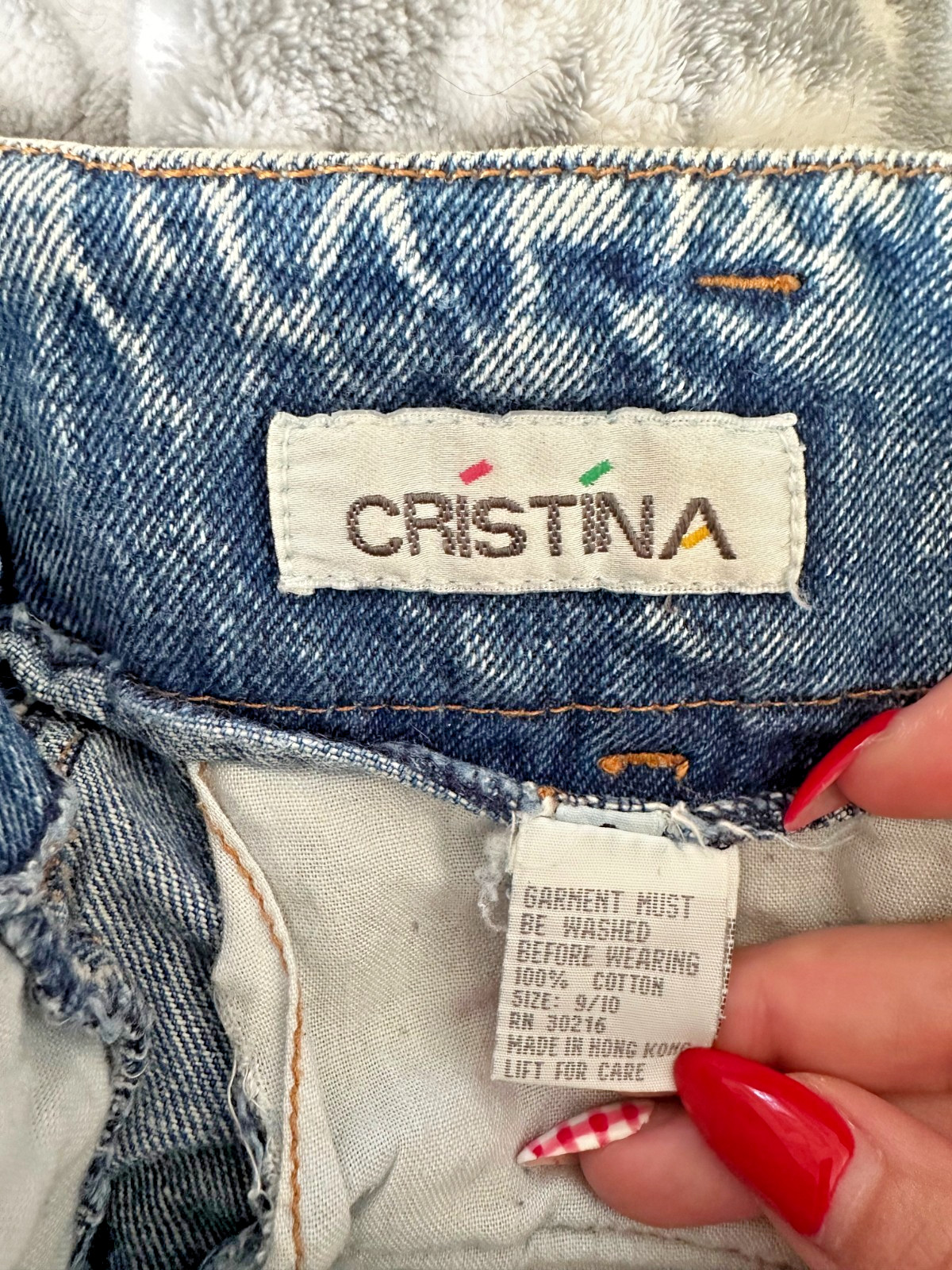 Vintage 80s/90s Cristina High Waist Paperbag Pleated Mom Jeans | Size 9/10