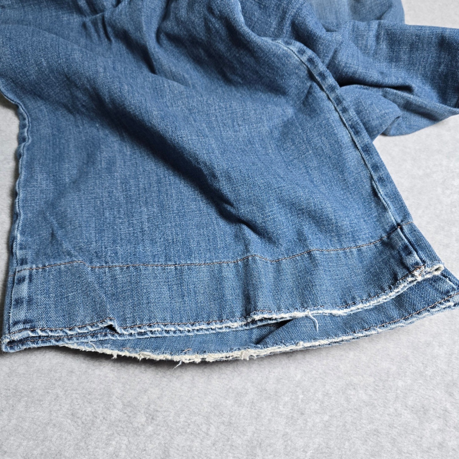 Alysi Jeans Womens 29 Wide Leg Denim Pleated Jeans Baggy Skater Y2K 90s Italy