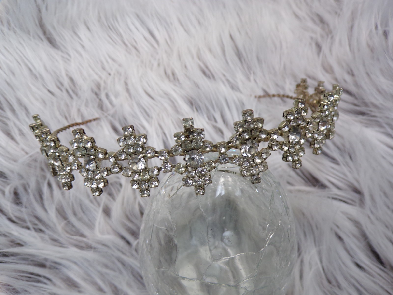Antique Vintage Wedding Bridal Tiara Headpiece Style: Diane Crown