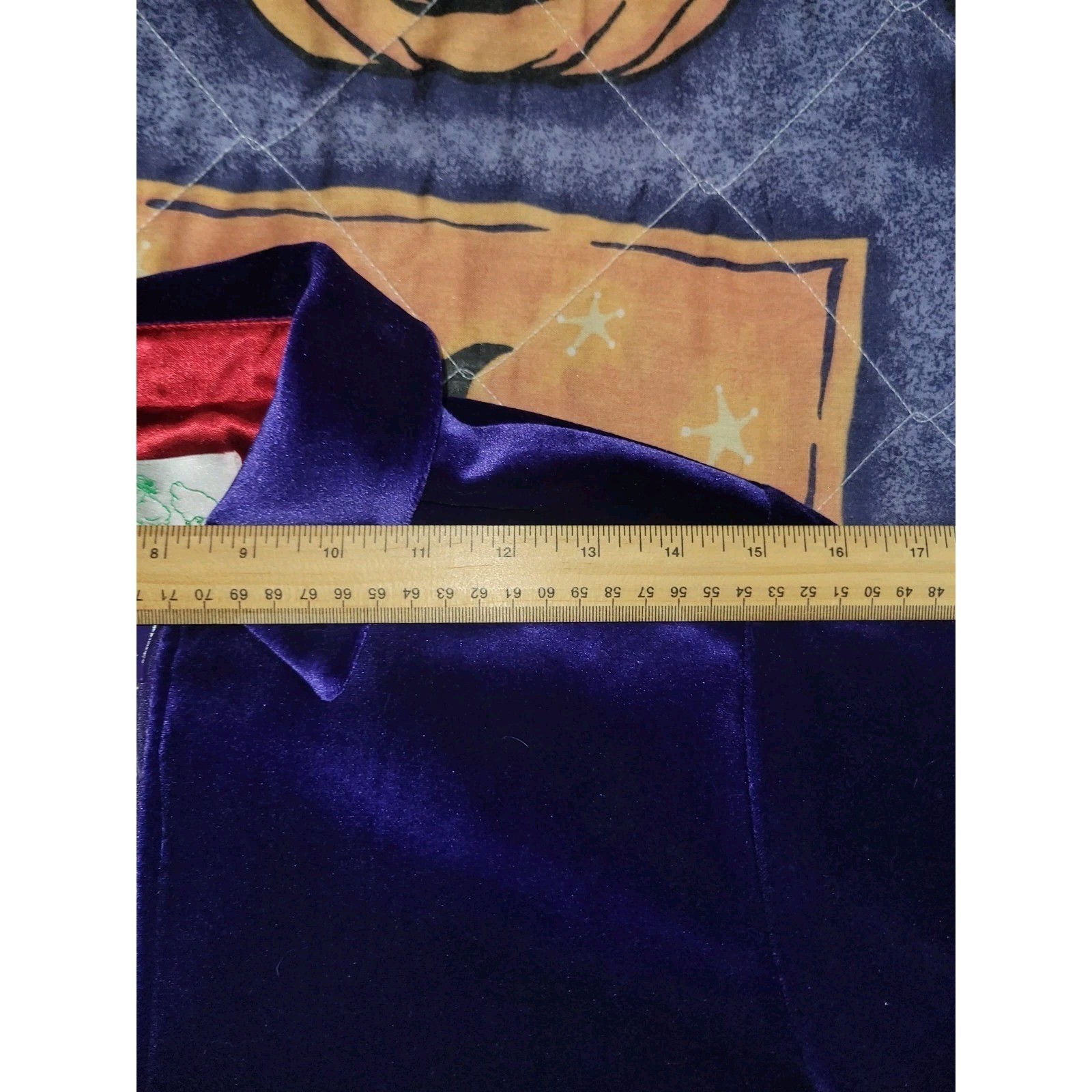 Vintage Quacker Factory Sweater Velvet Bedazzled Zipper Women’s Small Purple 80s