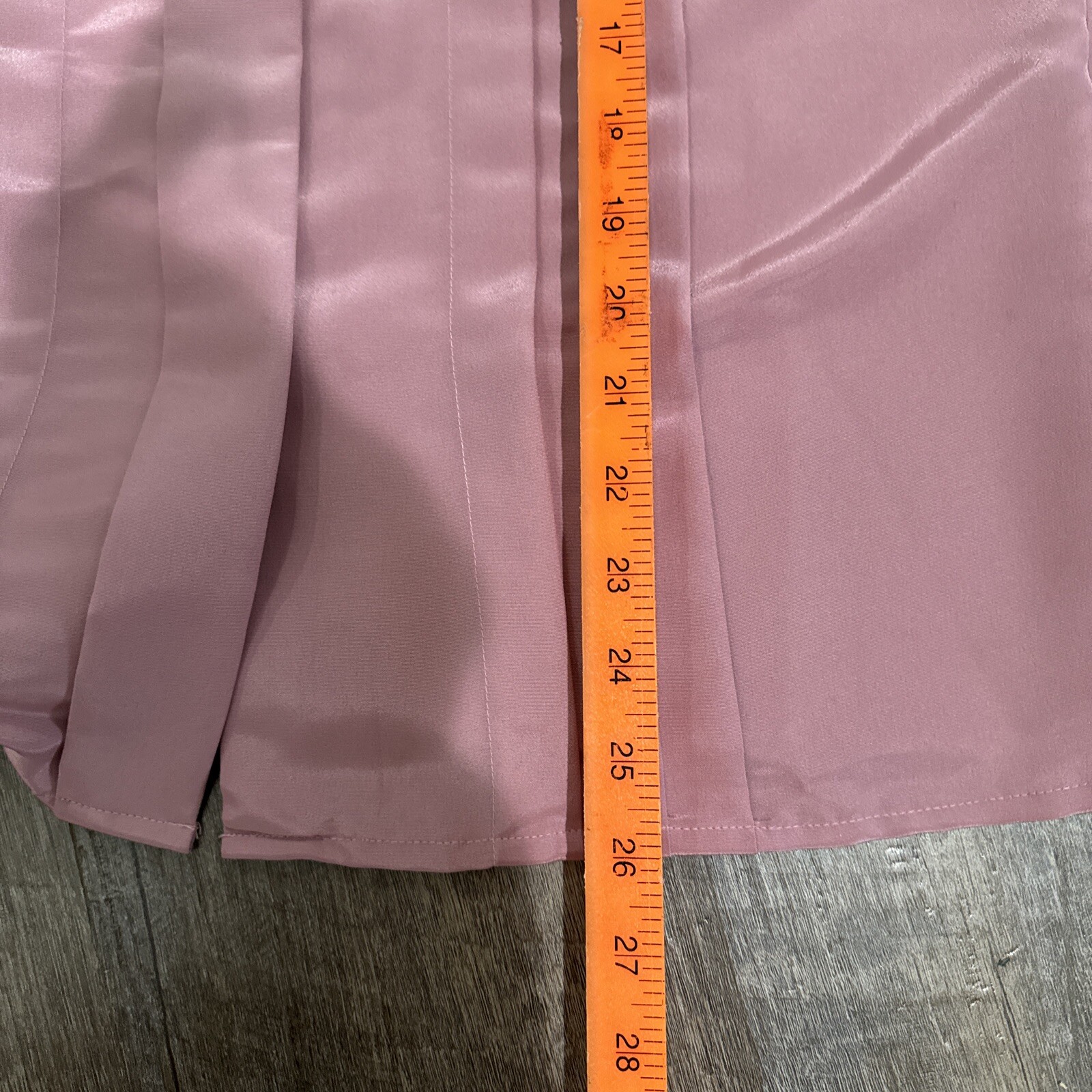Personal Women’s VTG Pink Pleated Button-Up Long Sleeve Top Sz10 secretary retro