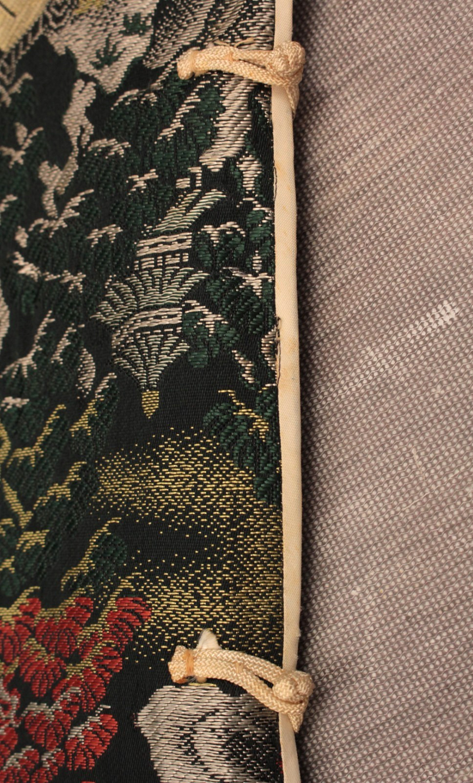 VTG Women’s 50s Black Multi Color Brocade Cheongsam Dress Sz S/M 1950s Jacquard