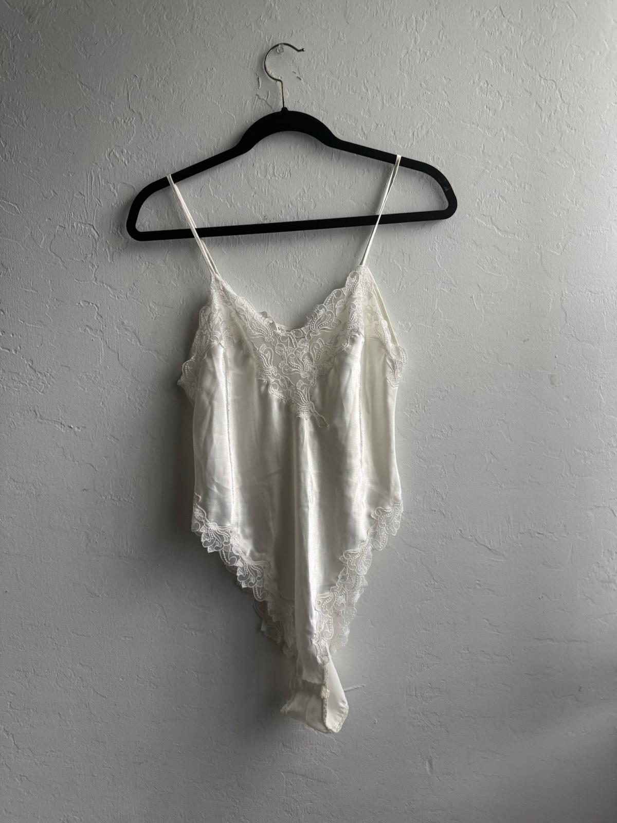 Vintage Victoria Secret Gold Label Teddy Bodysuit Ivory Size M