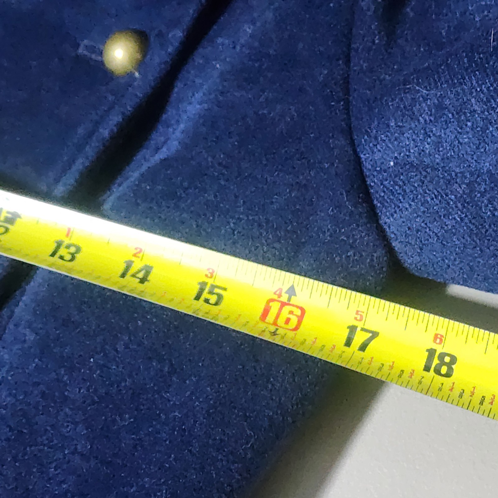 Navy Blue Vintage Style 1940s/50s Patchwork Military Button Coat NWT PLEASE READ