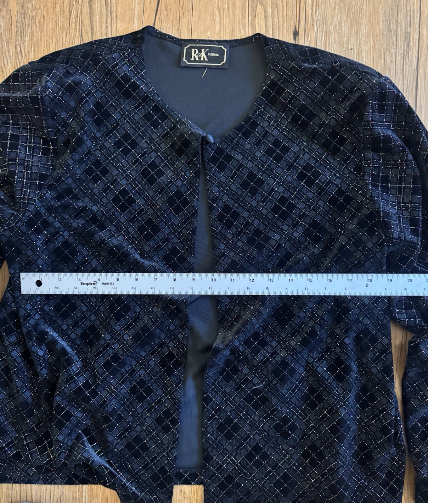 R&K Evening Vintage Cardigan See Photos For Measurments Black Sparkles #111