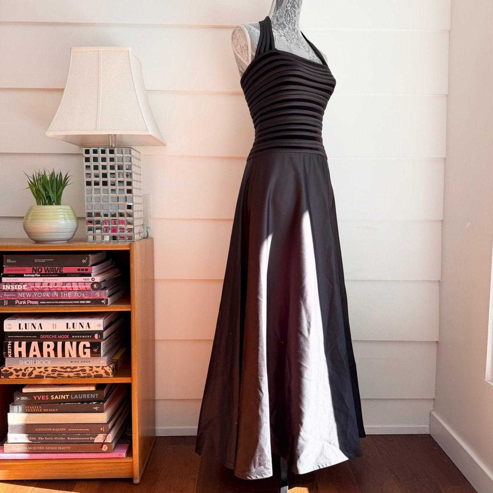 Vintage Tadashi Halter Dress Gown size 2