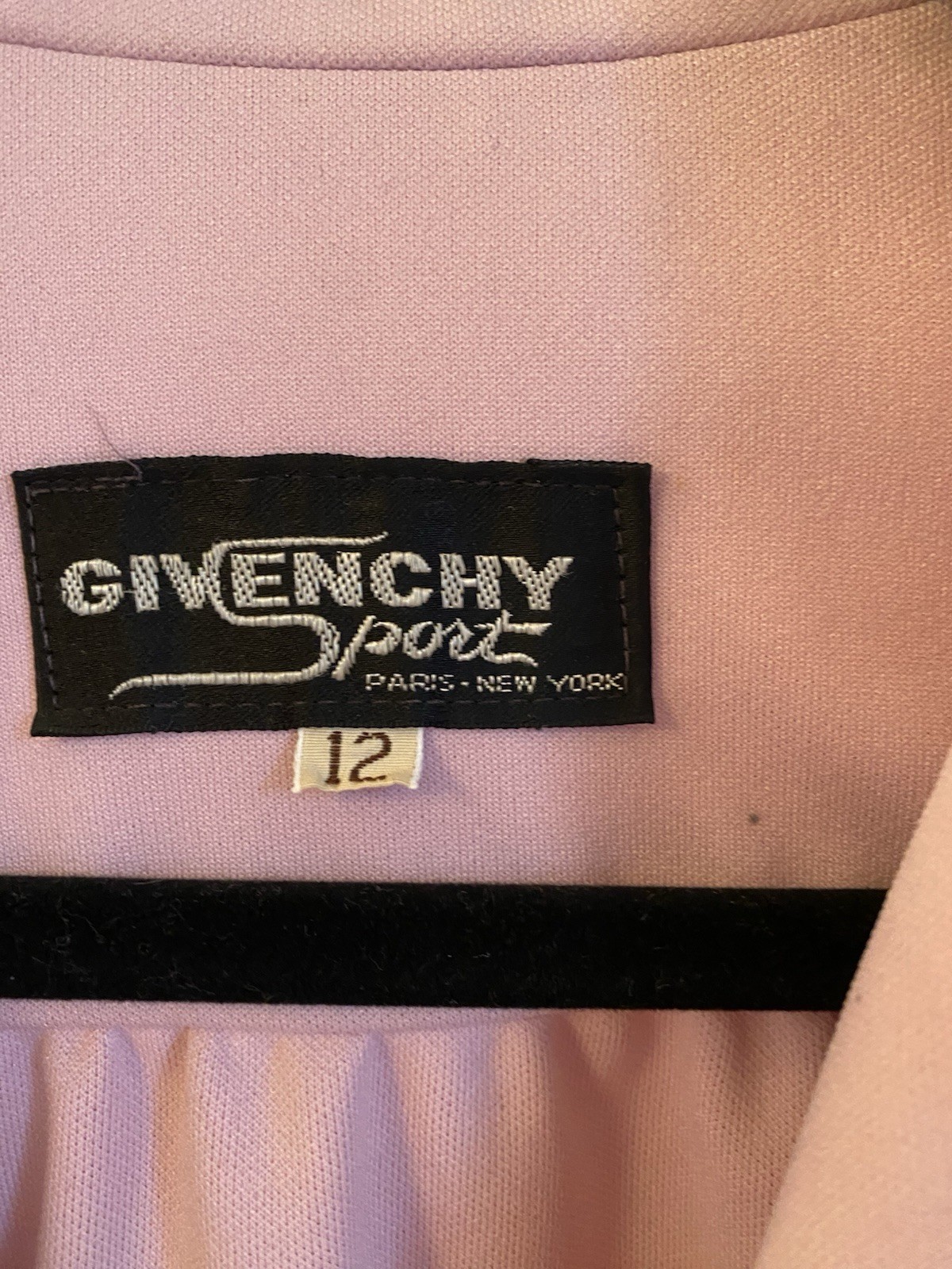 Vintage Givenchy Sport Jacket 1970s-80s Pastel Pink Blouse Jacket Paris NY Label