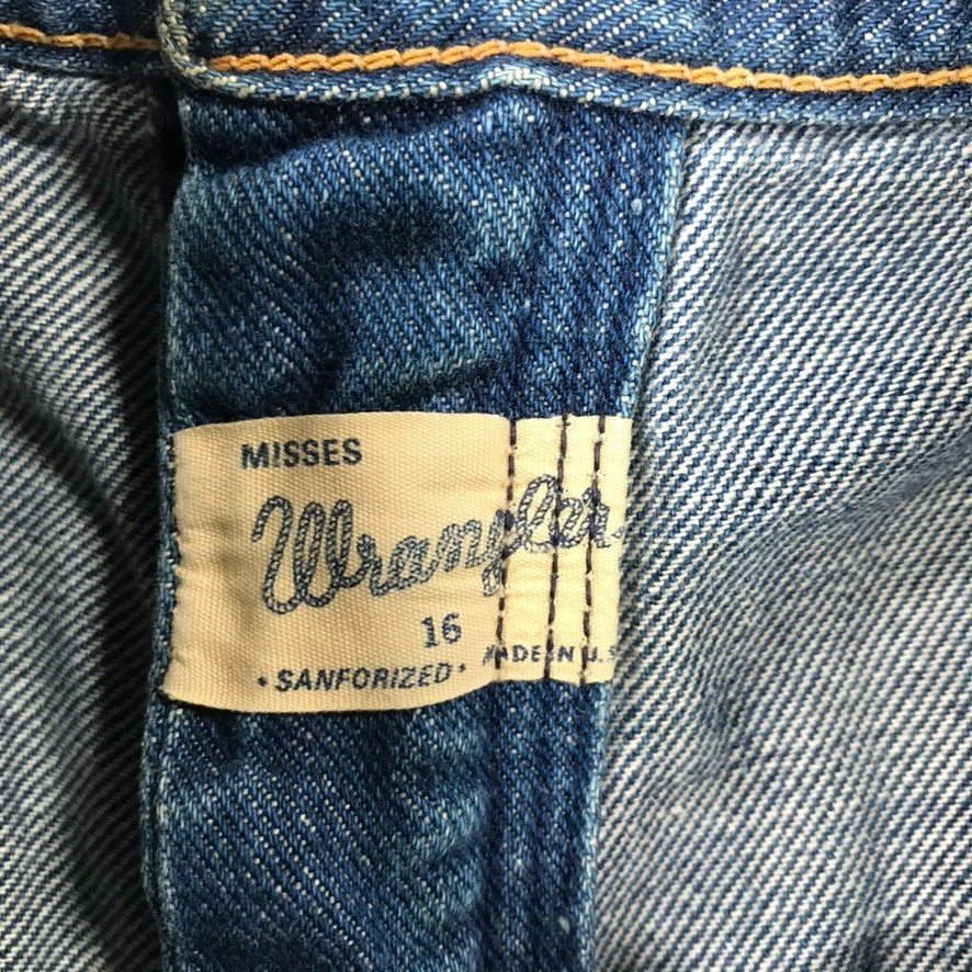 Vintage 50s Wrangler Blue Bell Sanforized Denim Bermuda Shorts Misses 16 (26″)