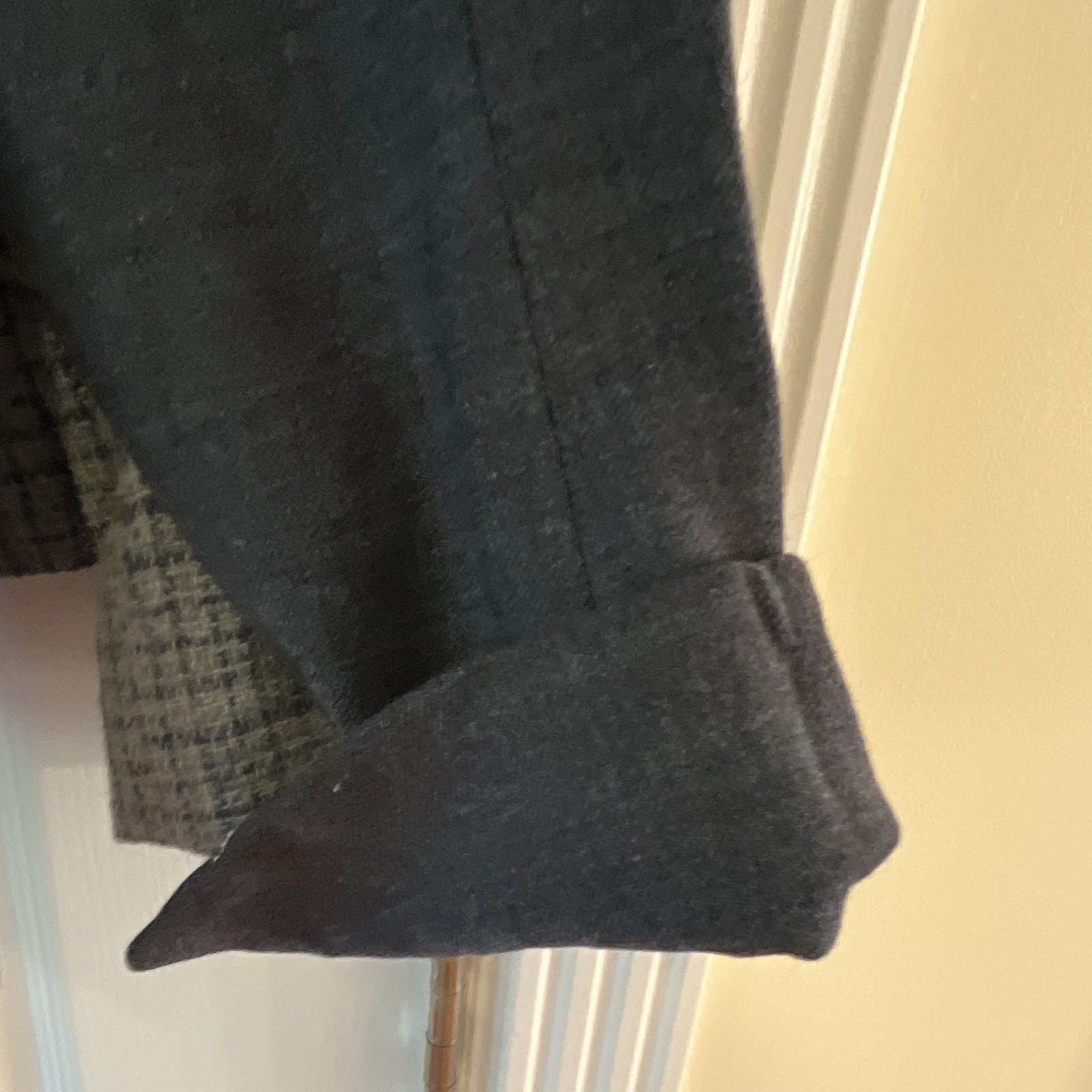 Vintage Women 1960s Hymson BUNDLE of 2 Wool Tweed Plaid Lined jackets size M
